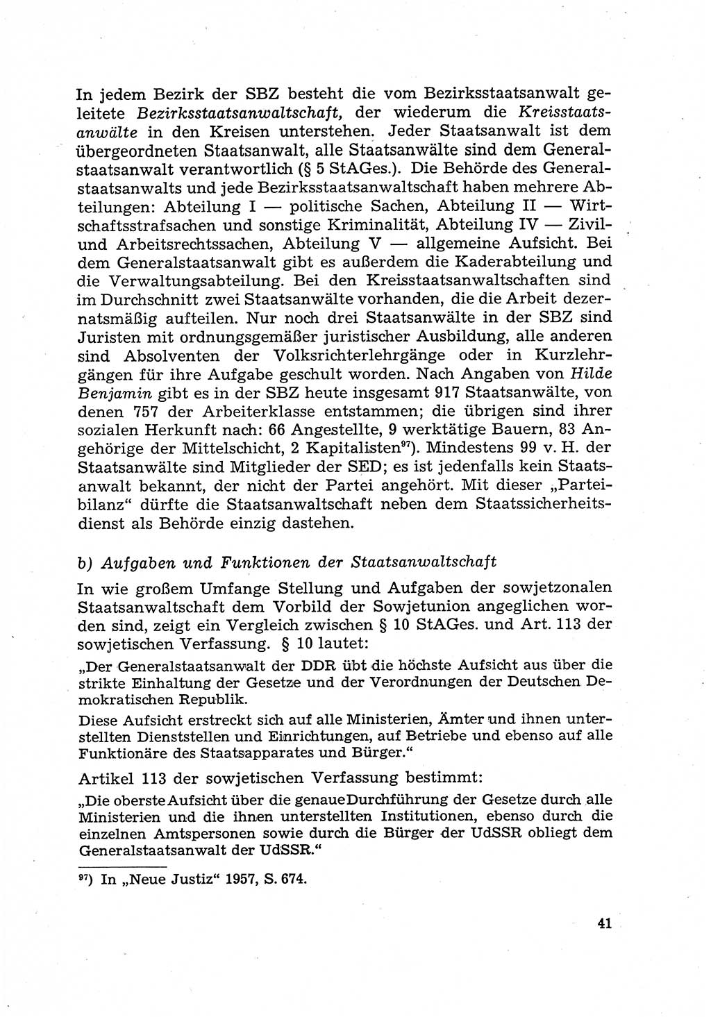 Justiz in der Sowjetischen Besatzungszone (SBZ) Deutschlands [Deutsche Demokratische Republik (DDR)], Bundesministerium für Gesamtdeutsche Fragen (BMG) [Bundesrepublik Deutschland (BRD)] 1959, Seite 41 (Just. SBZ Dtl. DDR BMG BRD 1959, S. 41)