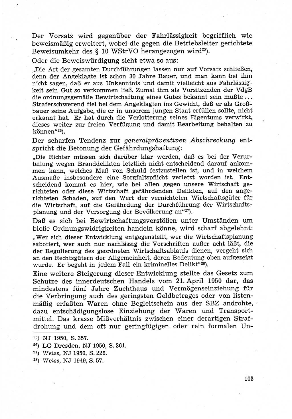 Justiz in der Sowjetischen Besatzungszone (SBZ) Deutschlands [Deutsche Demokratische Republik (DDR)], Bundesministerium für Gesamtdeutsche Fragen (BMG) [Bundesrepublik Deutschland (BRD)] 1959, Seite 103 (Just. SBZ Dtl. DDR BMG BRD 1959, S. 103)