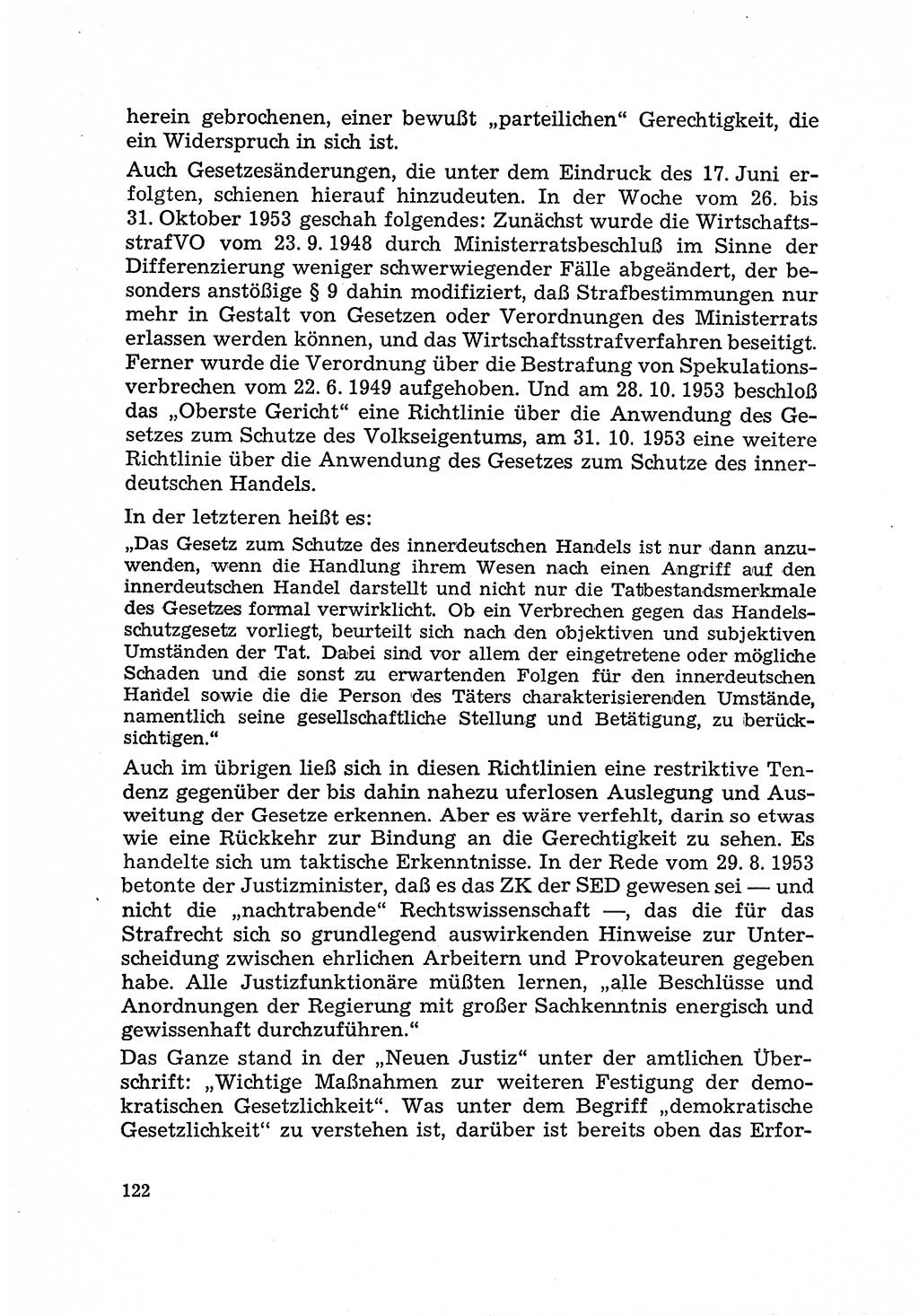 Justiz in der Sowjetischen Besatzungszone (SBZ) Deutschlands [Deutsche Demokratische Republik (DDR)], Bundesministerium für Gesamtdeutsche Fragen (BMG) [Bundesrepublik Deutschland (BRD)] 1959, Seite 122 (Just. SBZ Dtl. DDR BMG BRD 1959, S. 122)