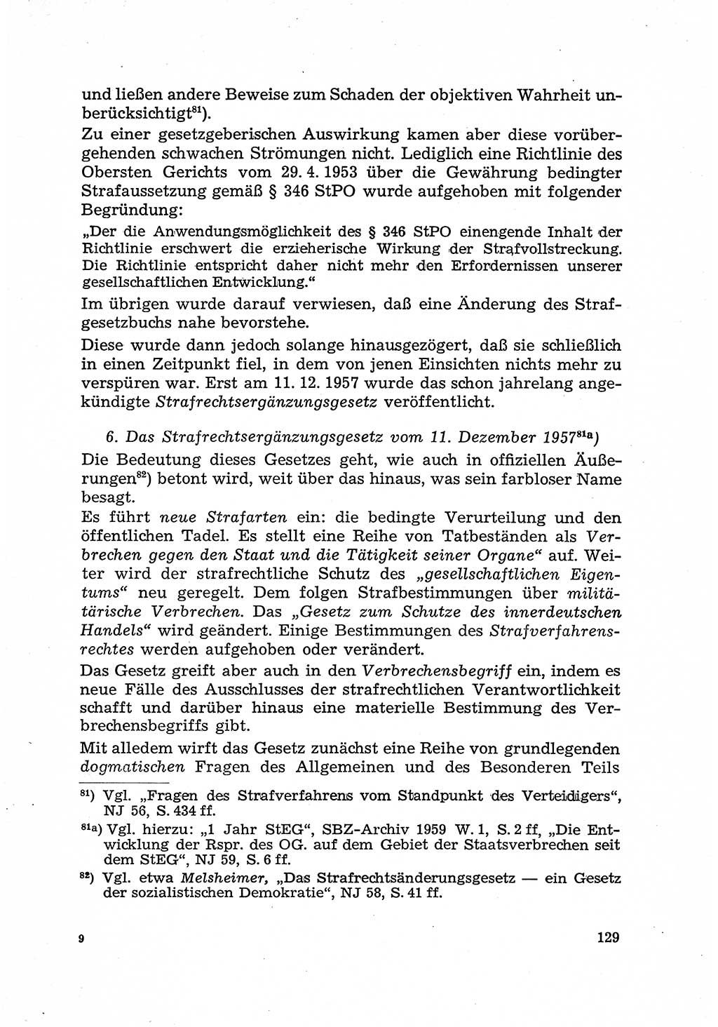 Justiz in der Sowjetischen Besatzungszone (SBZ) Deutschlands [Deutsche Demokratische Republik (DDR)], Bundesministerium für Gesamtdeutsche Fragen (BMG) [Bundesrepublik Deutschland (BRD)] 1959, Seite 129 (Just. SBZ Dtl. DDR BMG BRD 1959, S. 129)