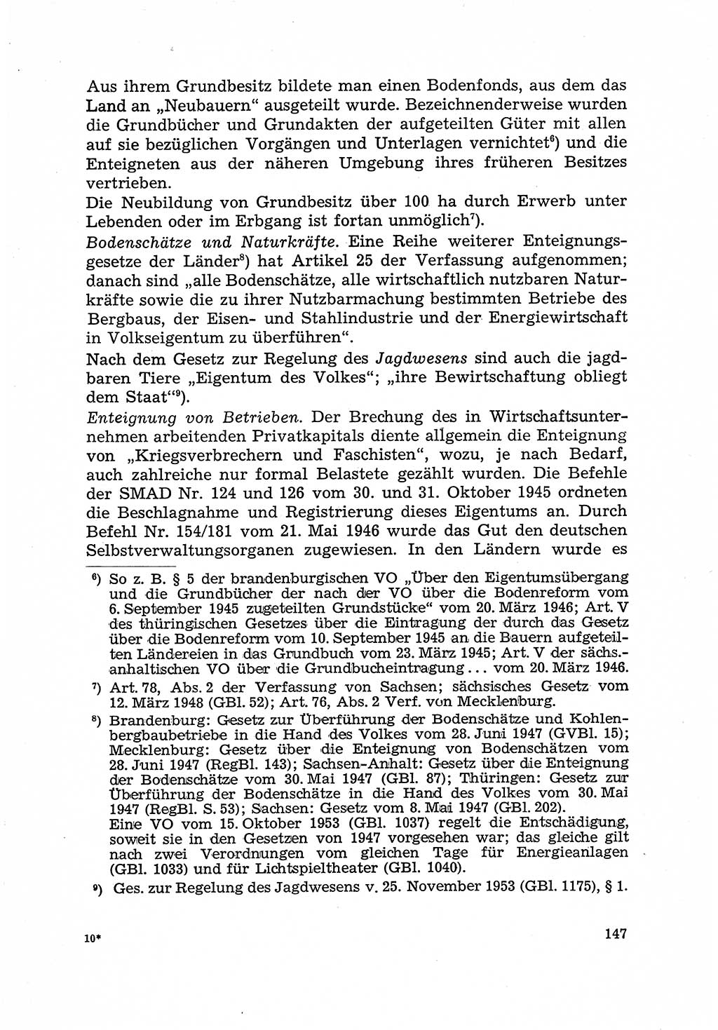 Justiz in der Sowjetischen Besatzungszone (SBZ) Deutschlands [Deutsche Demokratische Republik (DDR)], Bundesministerium für Gesamtdeutsche Fragen (BMG) [Bundesrepublik Deutschland (BRD)] 1959, Seite 147 (Just. SBZ Dtl. DDR BMG BRD 1959, S. 147)