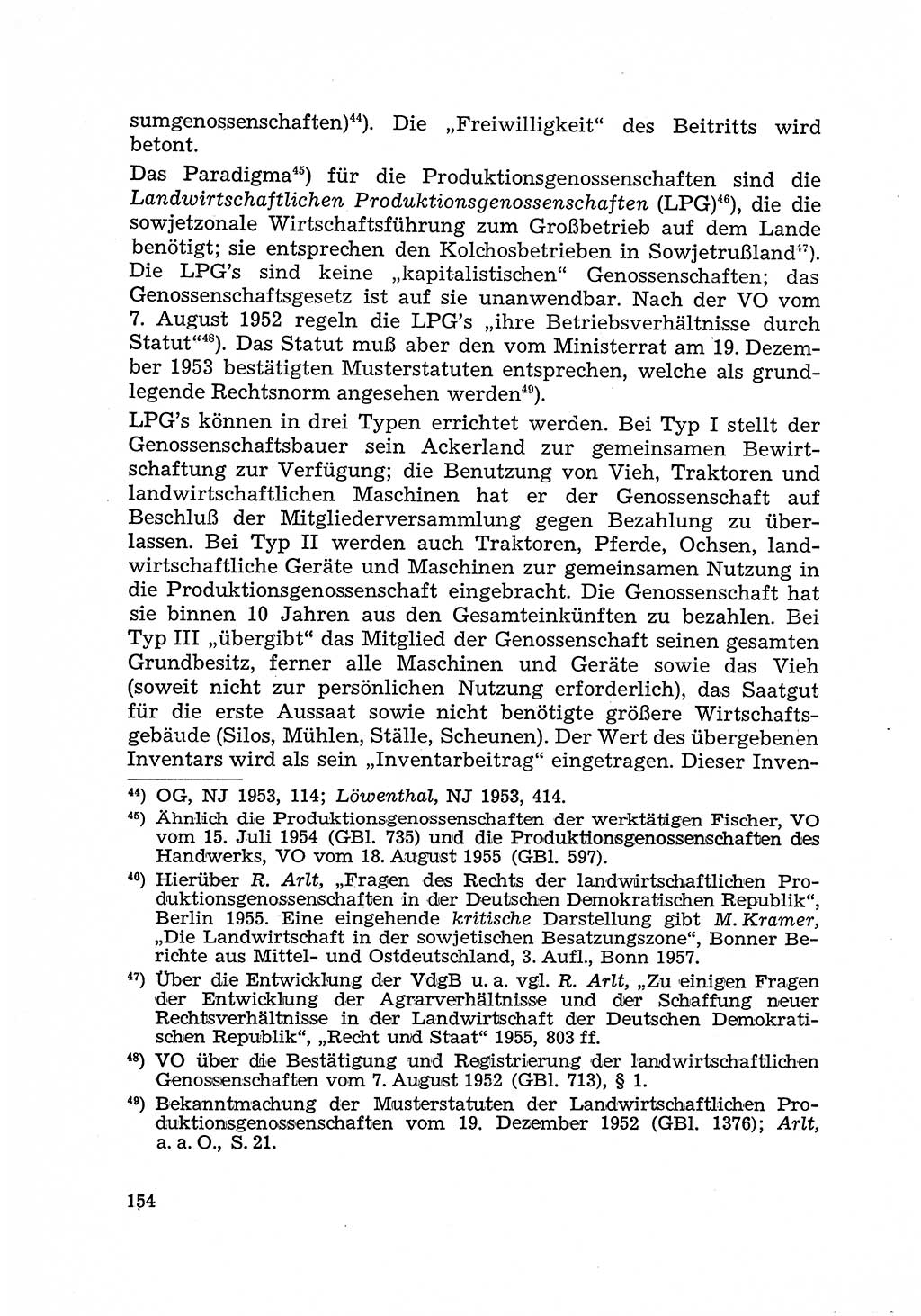 Justiz in der Sowjetischen Besatzungszone (SBZ) Deutschlands [Deutsche Demokratische Republik (DDR)], Bundesministerium für Gesamtdeutsche Fragen (BMG) [Bundesrepublik Deutschland (BRD)] 1959, Seite 154 (Just. SBZ Dtl. DDR BMG BRD 1959, S. 154)
