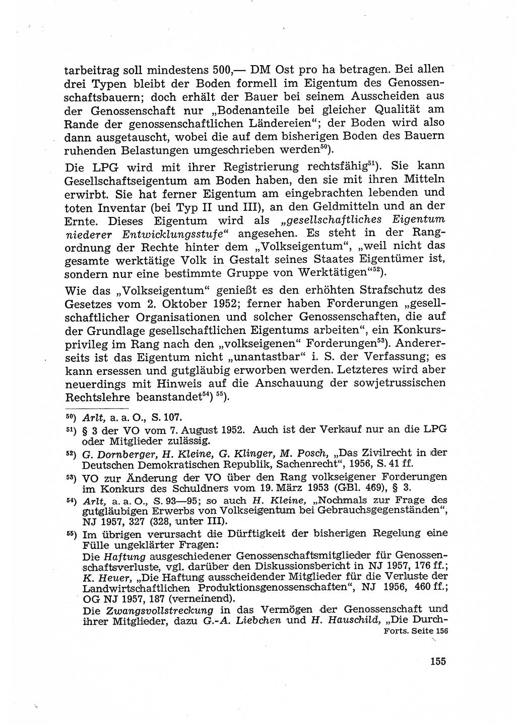Justiz in der Sowjetischen Besatzungszone (SBZ) Deutschlands [Deutsche Demokratische Republik (DDR)], Bundesministerium für Gesamtdeutsche Fragen (BMG) [Bundesrepublik Deutschland (BRD)] 1959, Seite 155 (Just. SBZ Dtl. DDR BMG BRD 1959, S. 155)