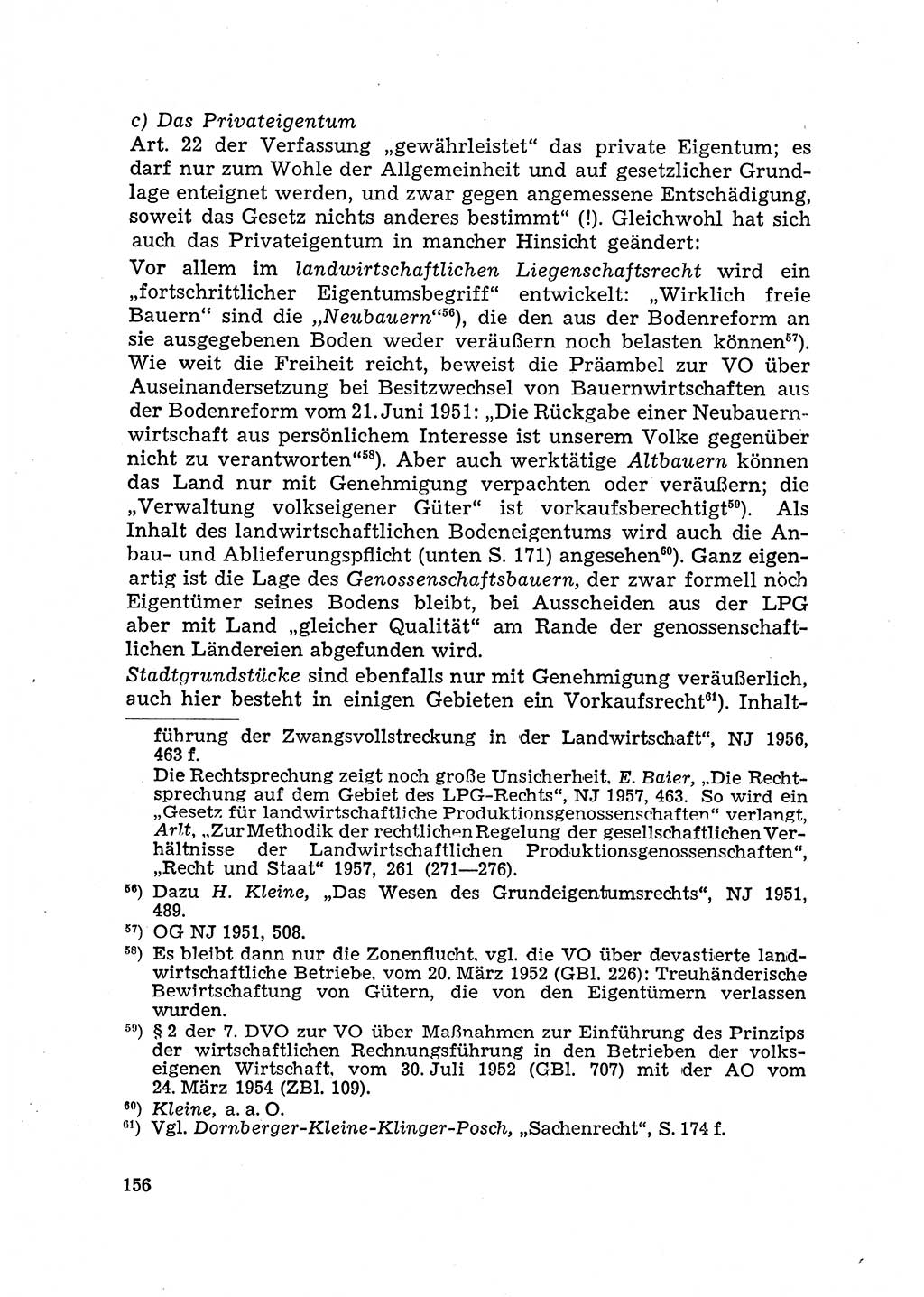 Justiz in der Sowjetischen Besatzungszone (SBZ) Deutschlands [Deutsche Demokratische Republik (DDR)], Bundesministerium für Gesamtdeutsche Fragen (BMG) [Bundesrepublik Deutschland (BRD)] 1959, Seite 156 (Just. SBZ Dtl. DDR BMG BRD 1959, S. 156)