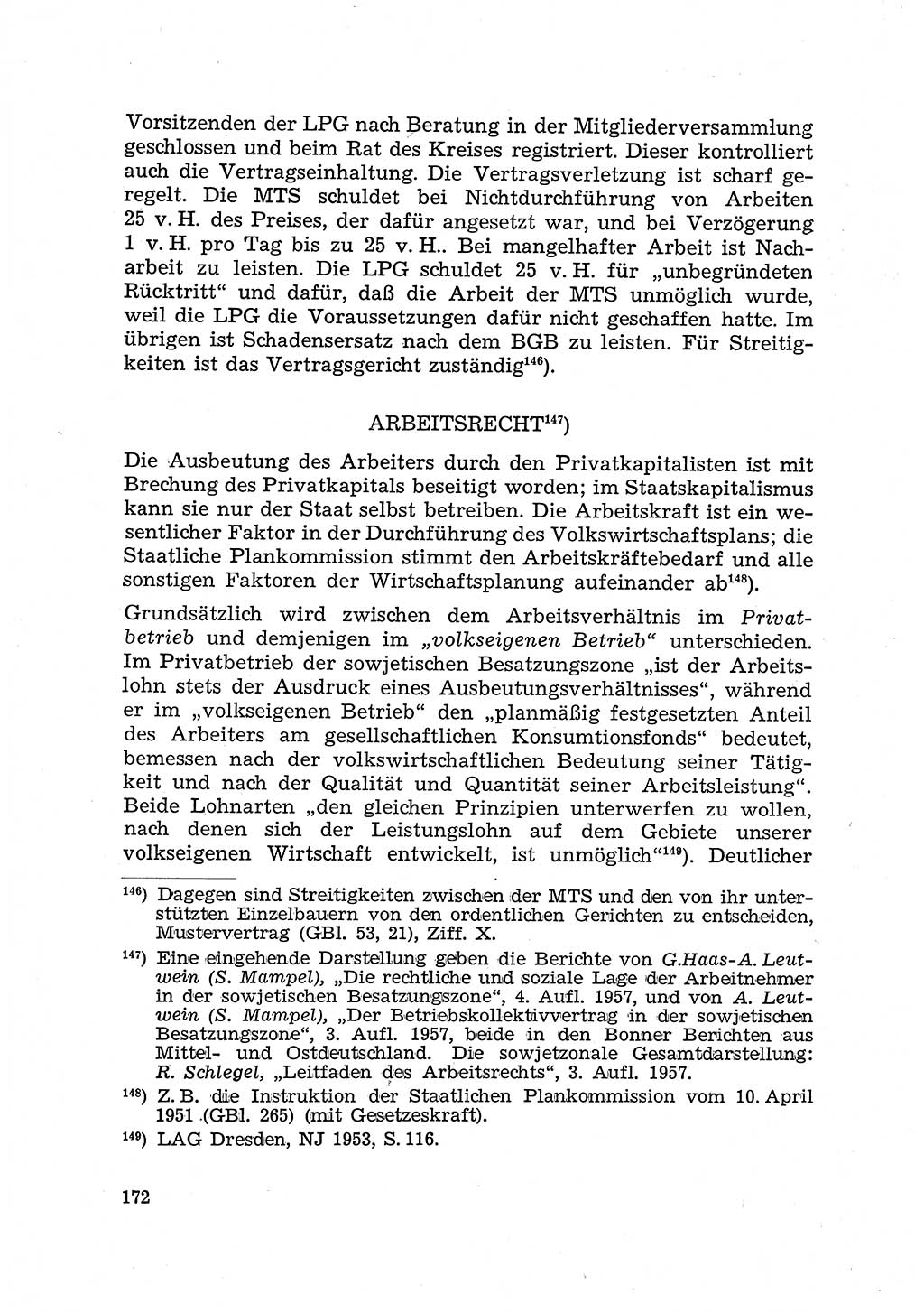 Justiz in der Sowjetischen Besatzungszone (SBZ) Deutschlands [Deutsche Demokratische Republik (DDR)], Bundesministerium für Gesamtdeutsche Fragen (BMG) [Bundesrepublik Deutschland (BRD)] 1959, Seite 172 (Just. SBZ Dtl. DDR BMG BRD 1959, S. 172)