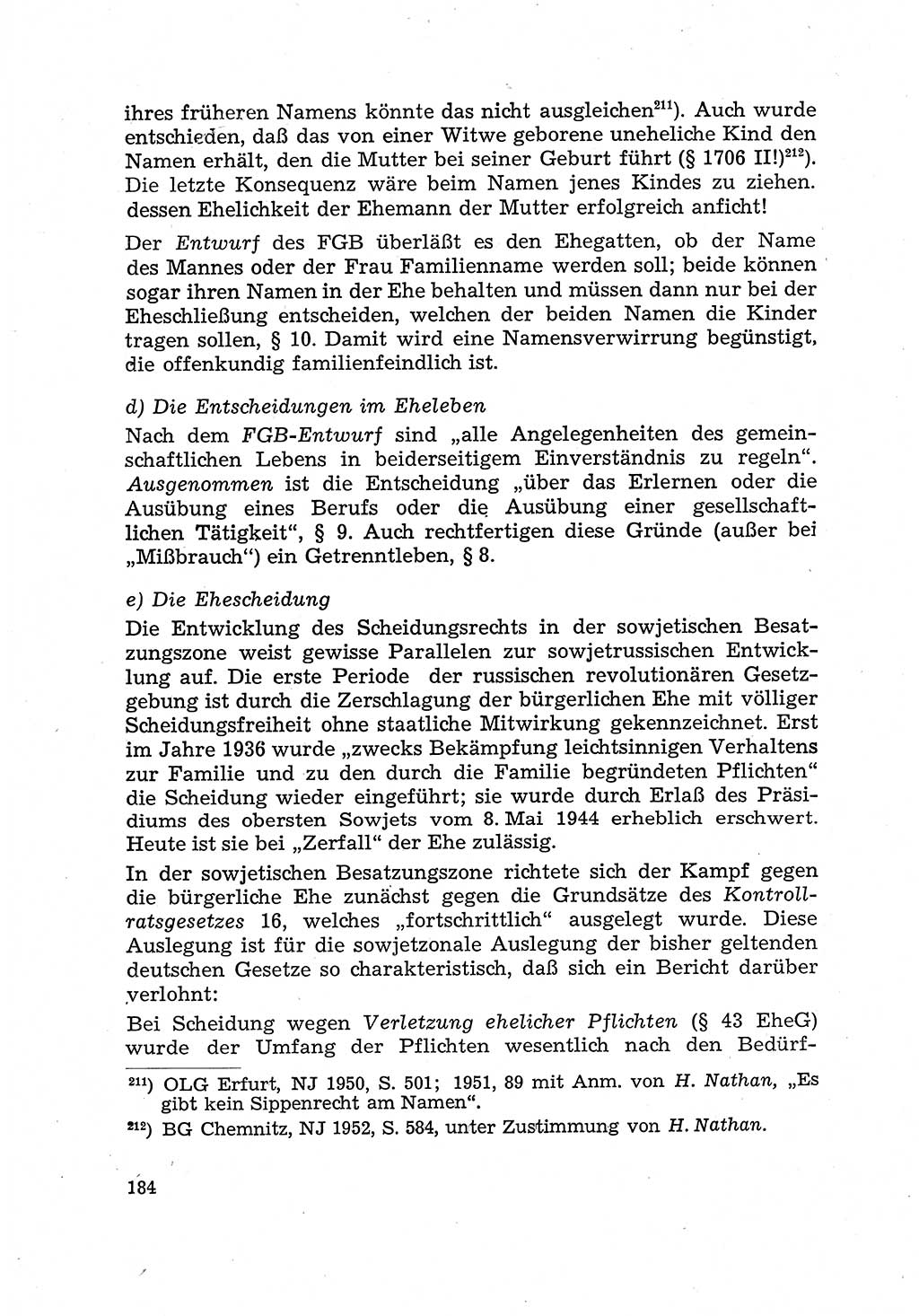 Justiz in der Sowjetischen Besatzungszone (SBZ) Deutschlands [Deutsche Demokratische Republik (DDR)], Bundesministerium für Gesamtdeutsche Fragen (BMG) [Bundesrepublik Deutschland (BRD)] 1959, Seite 184 (Just. SBZ Dtl. DDR BMG BRD 1959, S. 184)