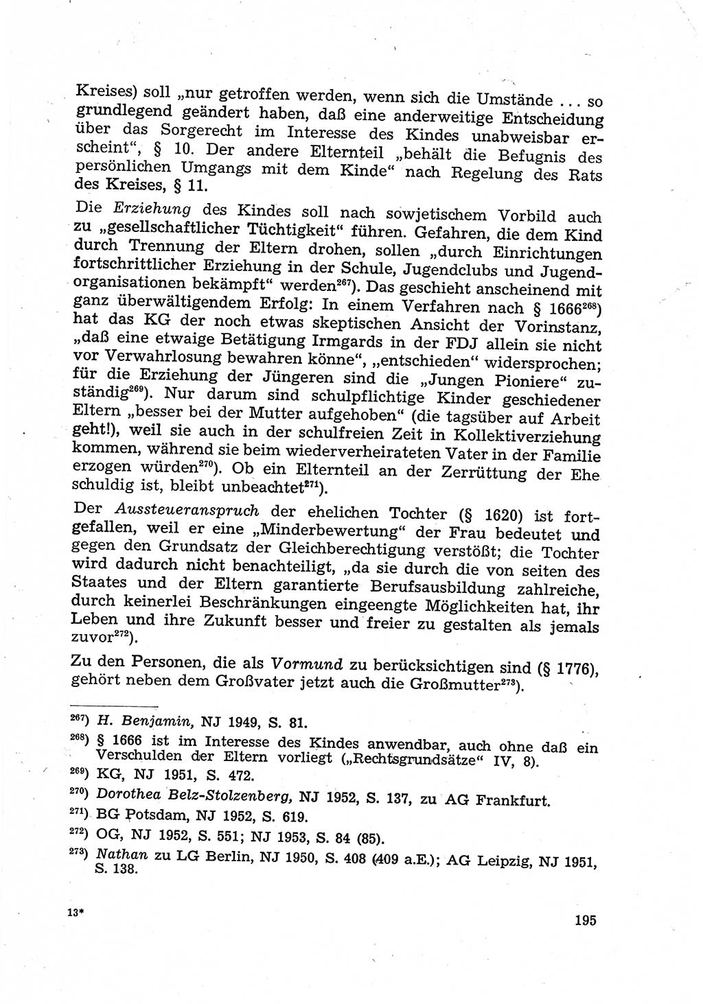 Justiz in der Sowjetischen Besatzungszone (SBZ) Deutschlands [Deutsche Demokratische Republik (DDR)], Bundesministerium für Gesamtdeutsche Fragen (BMG) [Bundesrepublik Deutschland (BRD)] 1959, Seite 195 (Just. SBZ Dtl. DDR BMG BRD 1959, S. 195)