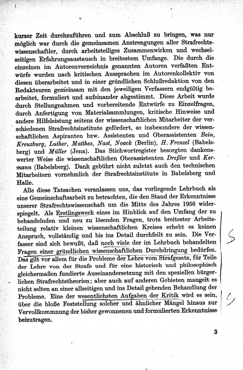 Lehrbuch des Strafrechts der Deutschen Demokratischen Republik (DDR), Allgemeiner Teil 1959, Seite 3 (Lb. Strafr. DDR AT 1959, S. 3)