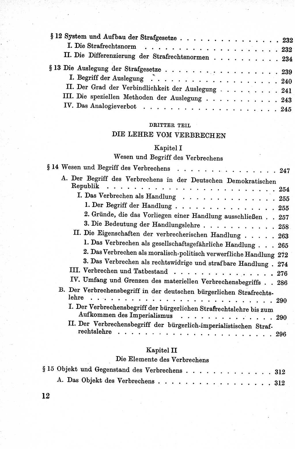 Lehrbuch des Strafrechts der Deutschen Demokratischen Republik (DDR), Allgemeiner Teil 1959, Seite 12 (Lb. Strafr. DDR AT 1959, S. 12)