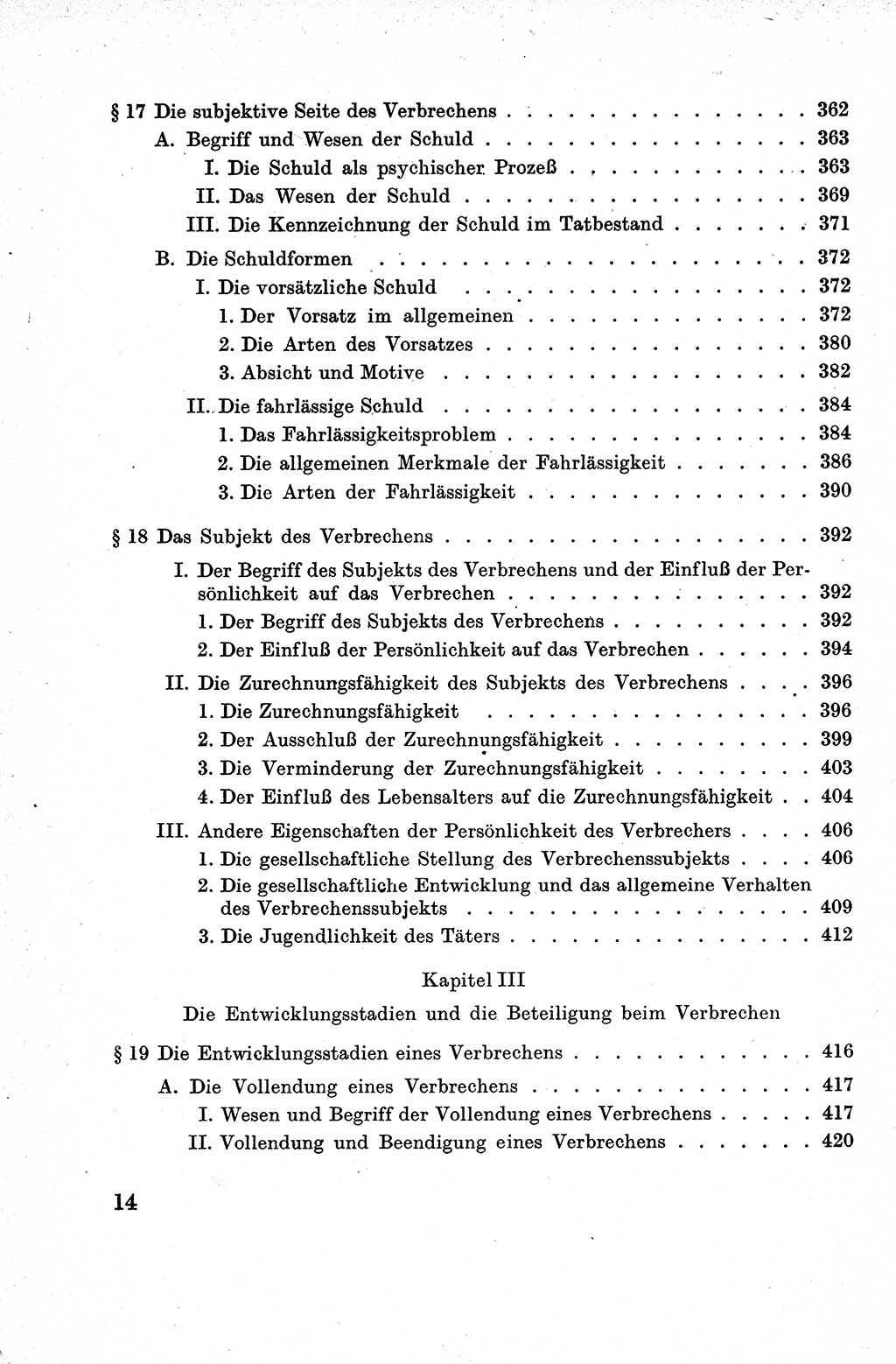 Lehrbuch des Strafrechts der Deutschen Demokratischen Republik (DDR), Allgemeiner Teil 1959, Seite 14 (Lb. Strafr. DDR AT 1959, S. 14)