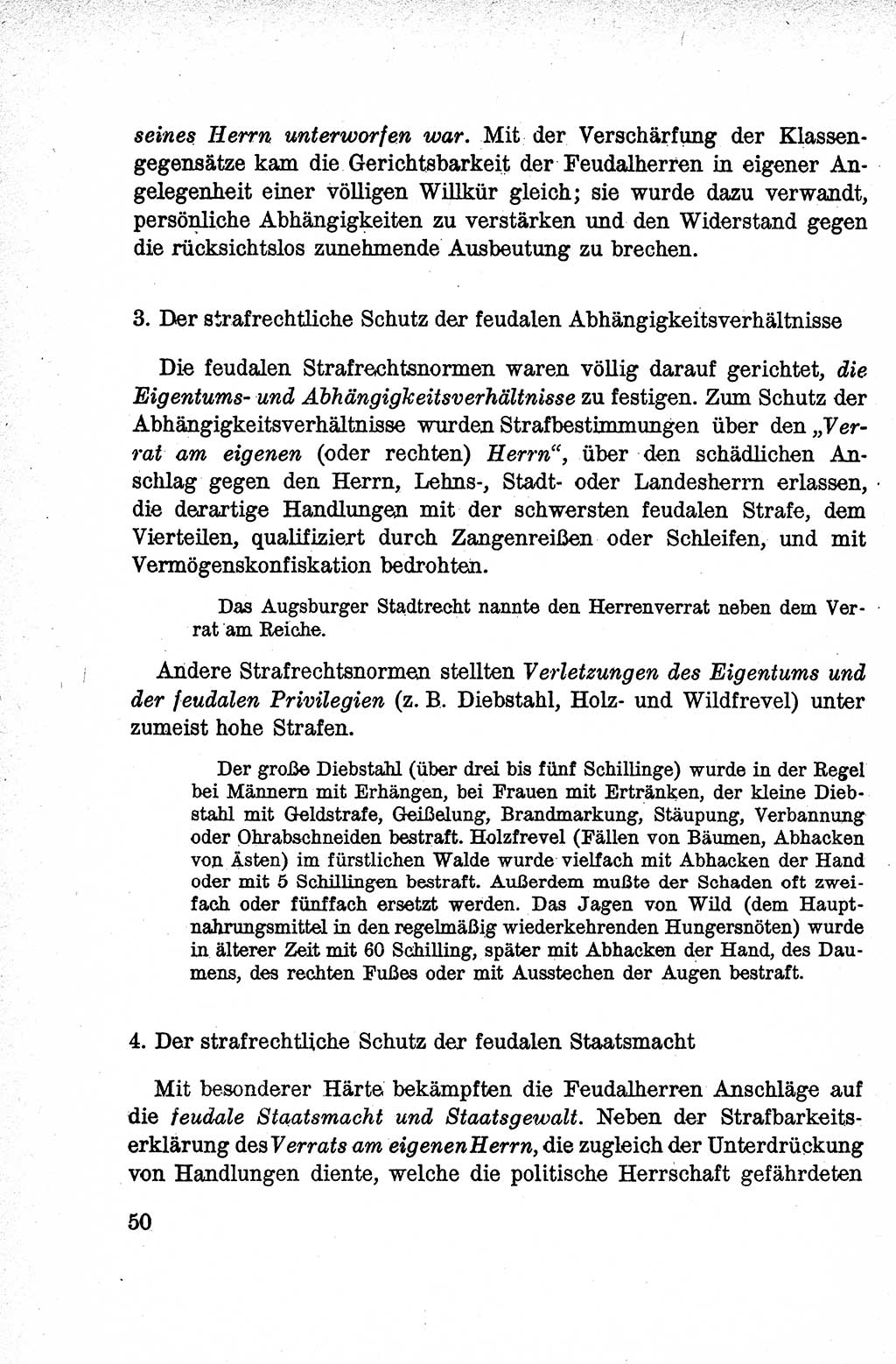 Lehrbuch des Strafrechts der Deutschen Demokratischen Republik (DDR), Allgemeiner Teil 1959, Seite 50 (Lb. Strafr. DDR AT 1959, S. 50)