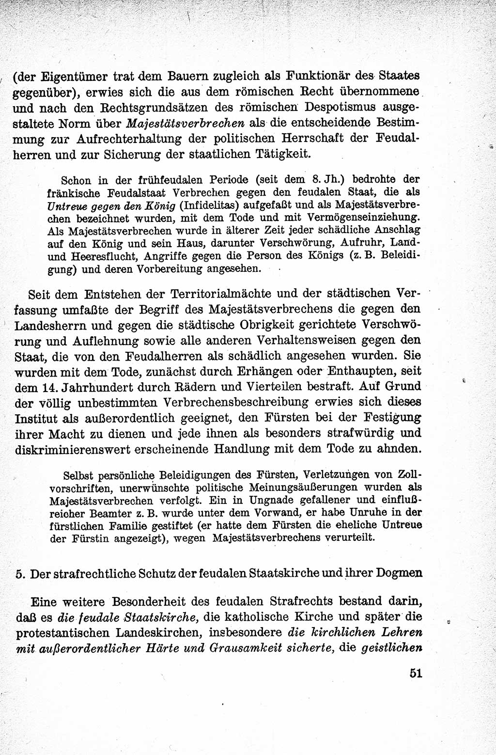 Lehrbuch des Strafrechts der Deutschen Demokratischen Republik (DDR), Allgemeiner Teil 1959, Seite 51 (Lb. Strafr. DDR AT 1959, S. 51)
