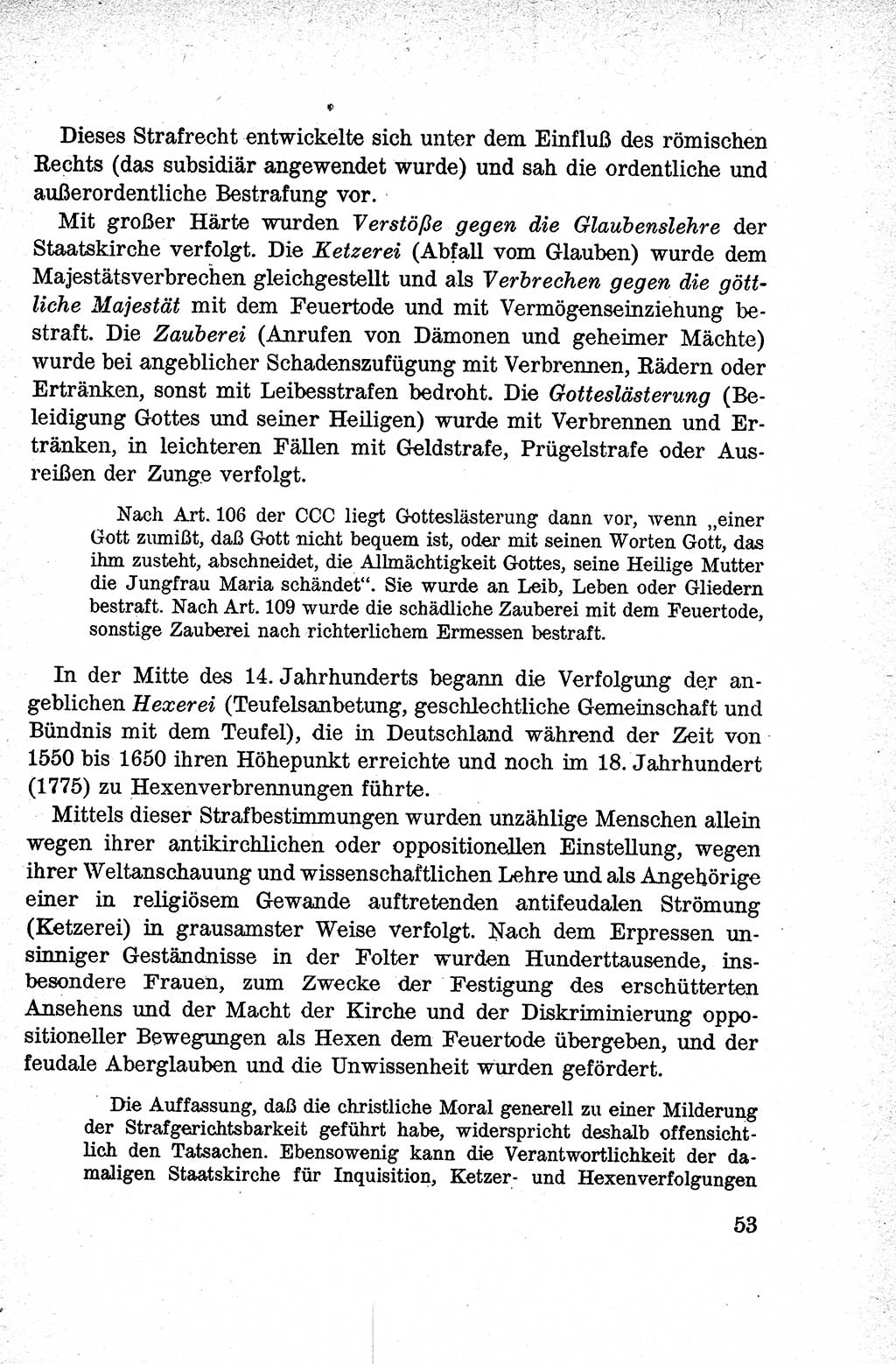 Lehrbuch des Strafrechts der Deutschen Demokratischen Republik (DDR), Allgemeiner Teil 1959, Seite 53 (Lb. Strafr. DDR AT 1959, S. 53)