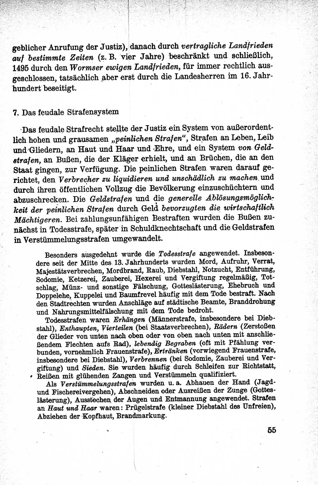 Lehrbuch des Strafrechts der Deutschen Demokratischen Republik (DDR), Allgemeiner Teil 1959, Seite 55 (Lb. Strafr. DDR AT 1959, S. 55)