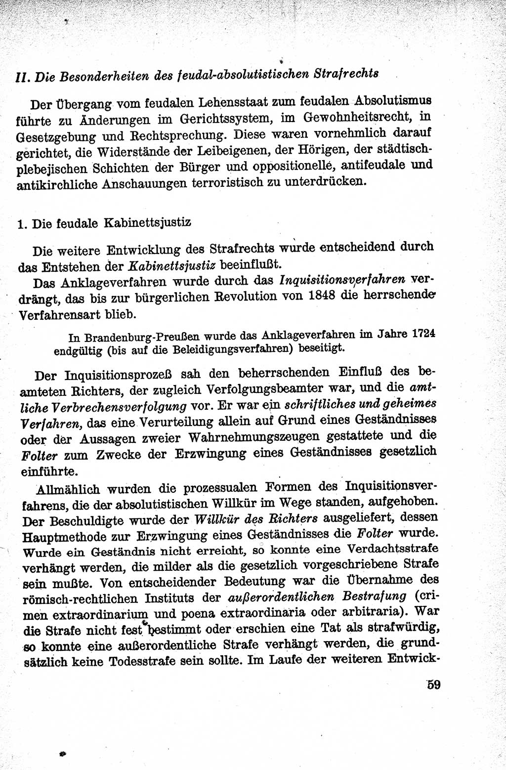 Lehrbuch des Strafrechts der Deutschen Demokratischen Republik (DDR), Allgemeiner Teil 1959, Seite 59 (Lb. Strafr. DDR AT 1959, S. 59)
