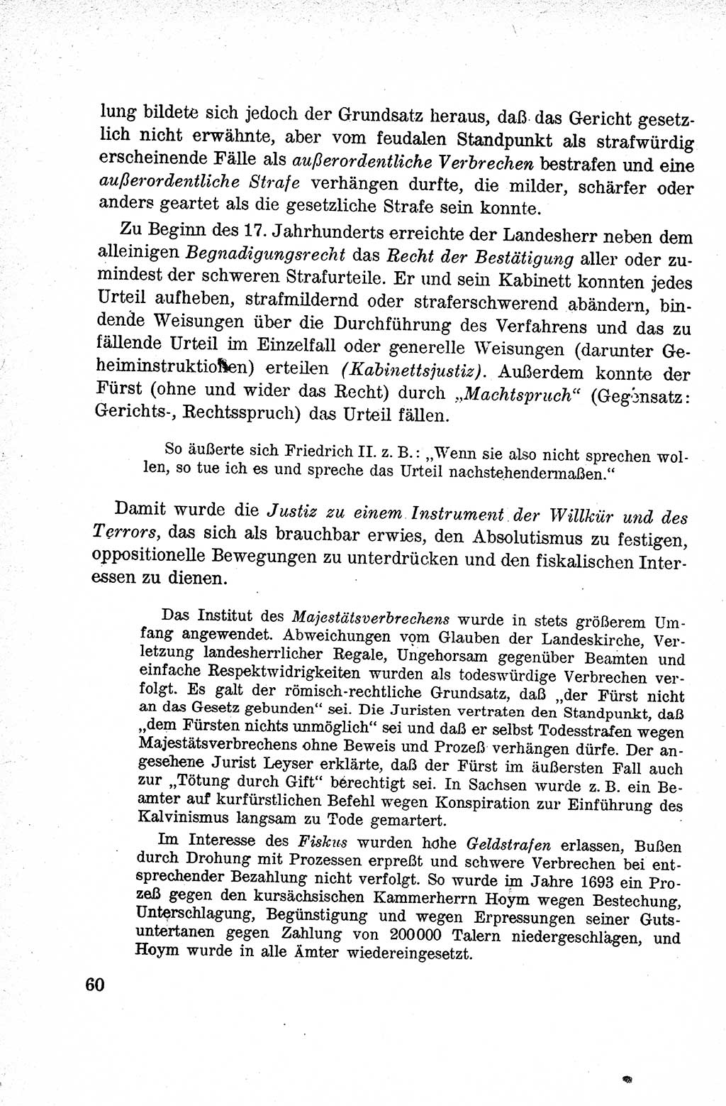 Lehrbuch des Strafrechts der Deutschen Demokratischen Republik (DDR), Allgemeiner Teil 1959, Seite 60 (Lb. Strafr. DDR AT 1959, S. 60)