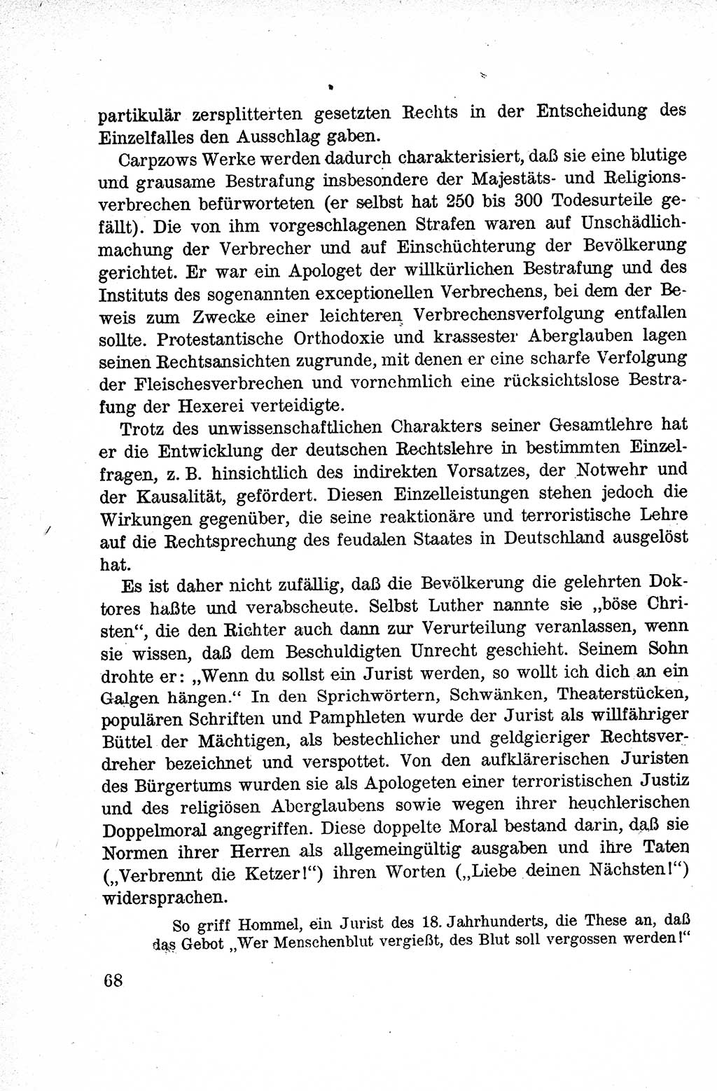 Lehrbuch des Strafrechts der Deutschen Demokratischen Republik (DDR), Allgemeiner Teil 1959, Seite 68 (Lb. Strafr. DDR AT 1959, S. 68)