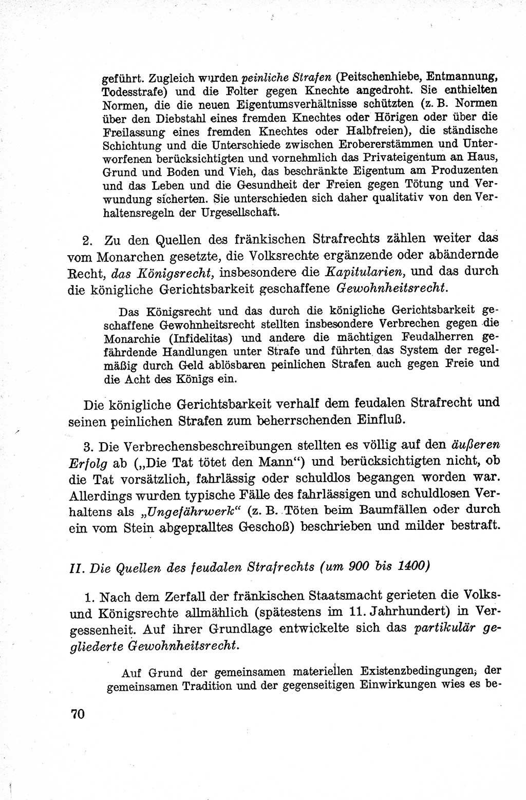 Lehrbuch des Strafrechts der Deutschen Demokratischen Republik (DDR), Allgemeiner Teil 1959, Seite 70 (Lb. Strafr. DDR AT 1959, S. 70)