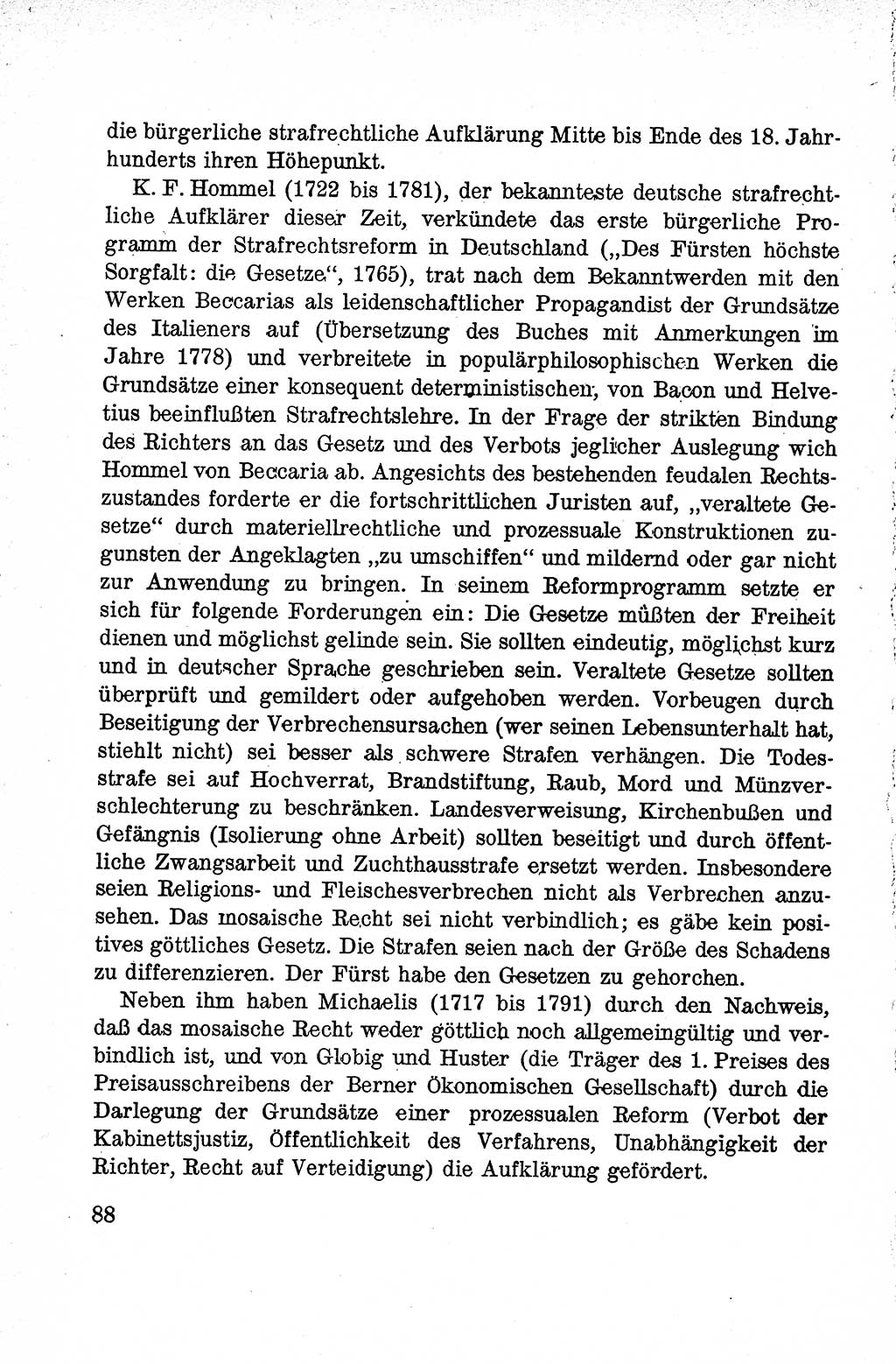 Lehrbuch des Strafrechts der Deutschen Demokratischen Republik (DDR), Allgemeiner Teil 1959, Seite 88 (Lb. Strafr. DDR AT 1959, S. 88)