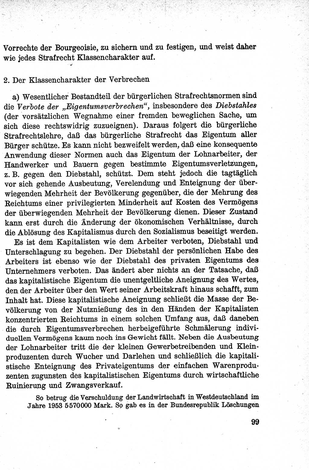 Lehrbuch des Strafrechts der Deutschen Demokratischen Republik (DDR), Allgemeiner Teil 1959, Seite 99 (Lb. Strafr. DDR AT 1959, S. 99)