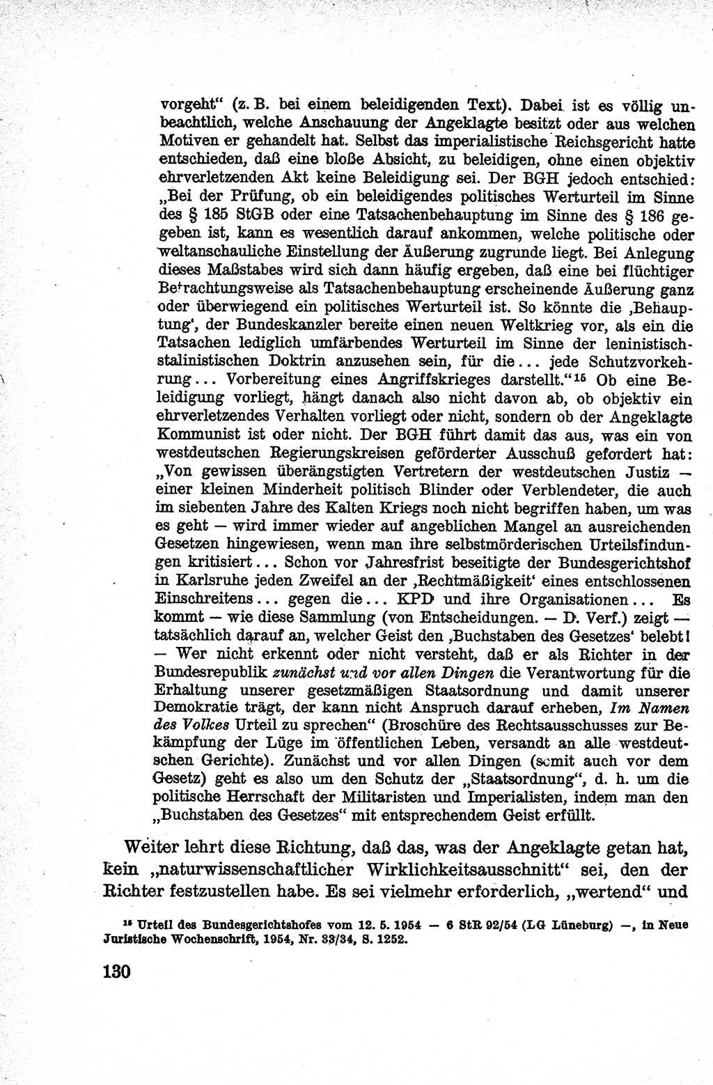 Lehrbuch des Strafrechts der Deutschen Demokratischen Republik (DDR), Allgemeiner Teil 1959, Seite 130 (Lb. Strafr. DDR AT 1959, S. 130)