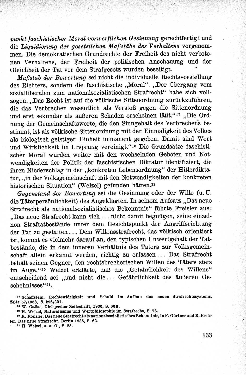 Lehrbuch des Strafrechts der Deutschen Demokratischen Republik (DDR), Allgemeiner Teil 1959, Seite 133 (Lb. Strafr. DDR AT 1959, S. 133)