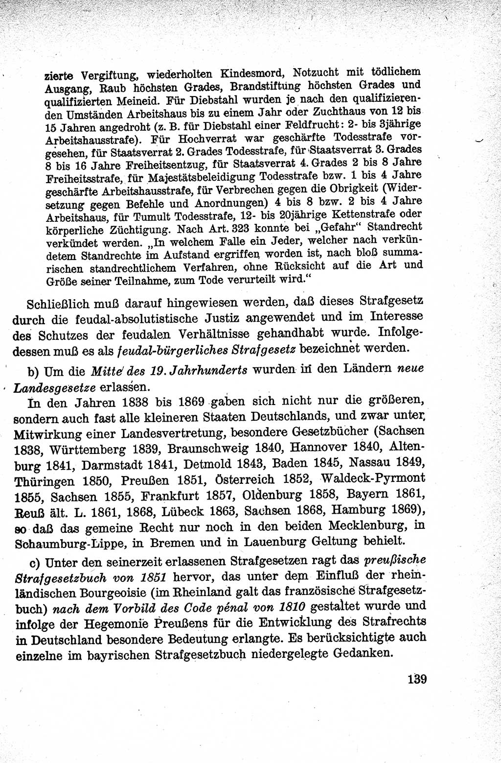 Lehrbuch des Strafrechts der Deutschen Demokratischen Republik (DDR), Allgemeiner Teil 1959, Seite 139 (Lb. Strafr. DDR AT 1959, S. 139)
