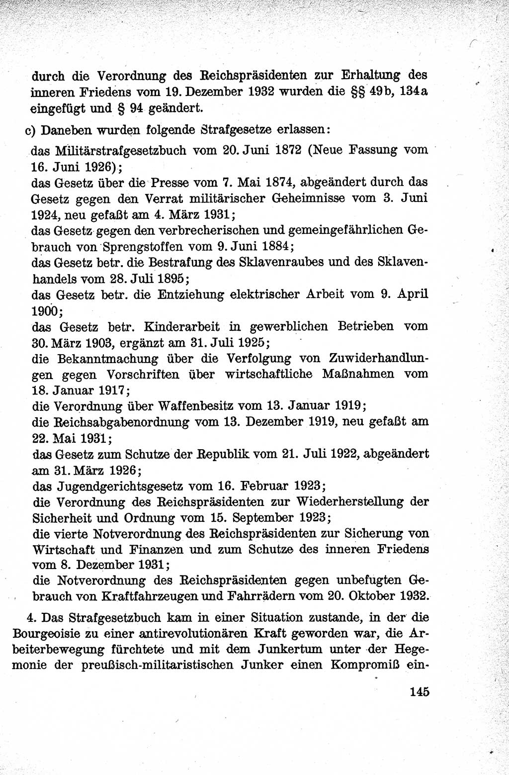 Lehrbuch des Strafrechts der Deutschen Demokratischen Republik (DDR), Allgemeiner Teil 1959, Seite 145 (Lb. Strafr. DDR AT 1959, S. 145)