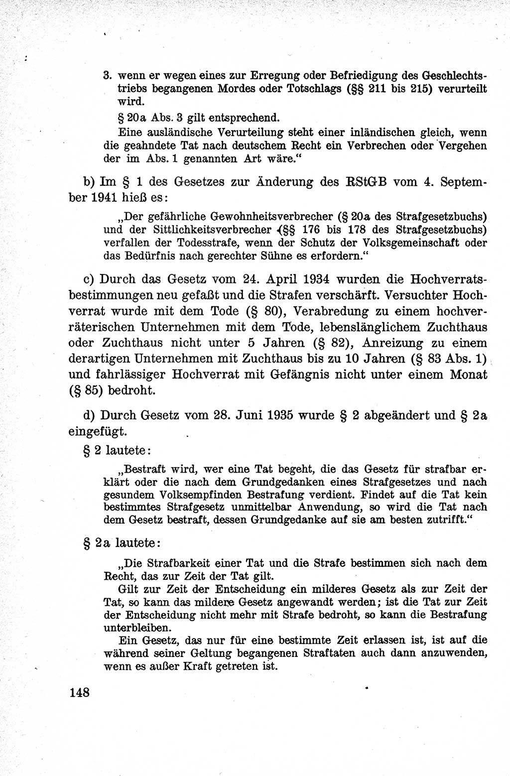 Lehrbuch des Strafrechts der Deutschen Demokratischen Republik (DDR), Allgemeiner Teil 1959, Seite 148 (Lb. Strafr. DDR AT 1959, S. 148)