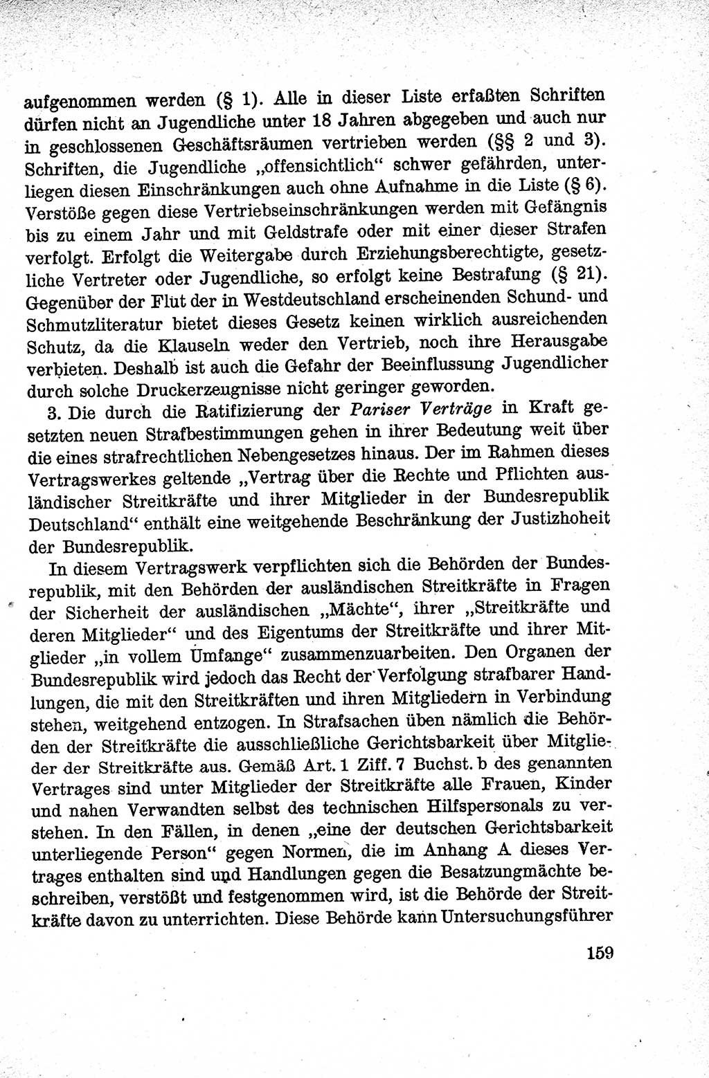 Lehrbuch des Strafrechts der Deutschen Demokratischen Republik (DDR), Allgemeiner Teil 1959, Seite 159 (Lb. Strafr. DDR AT 1959, S. 159)