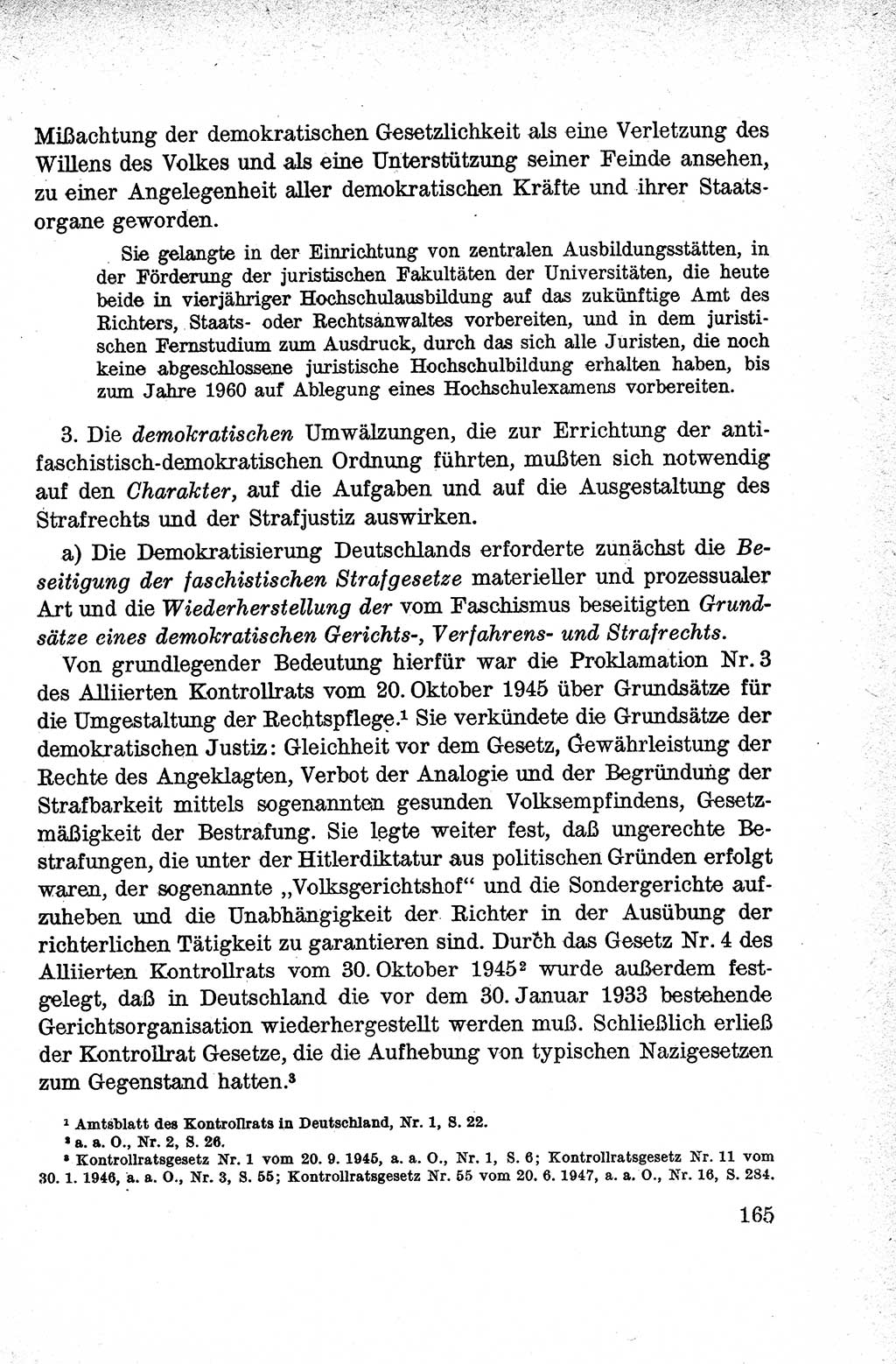 Lehrbuch des Strafrechts der Deutschen Demokratischen Republik (DDR), Allgemeiner Teil 1959, Seite 165 (Lb. Strafr. DDR AT 1959, S. 165)