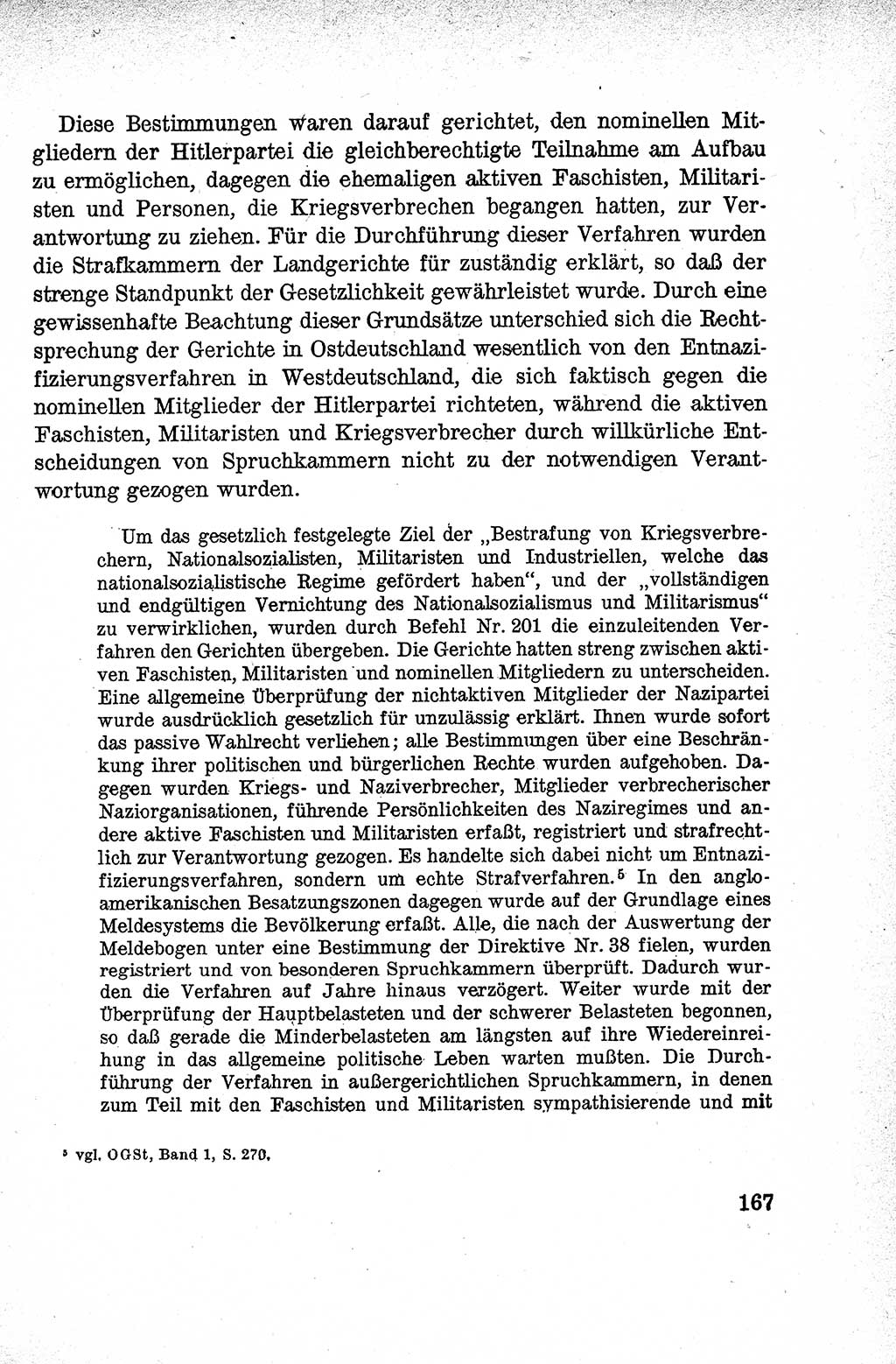 Lehrbuch des Strafrechts der Deutschen Demokratischen Republik (DDR), Allgemeiner Teil 1959, Seite 167 (Lb. Strafr. DDR AT 1959, S. 167)