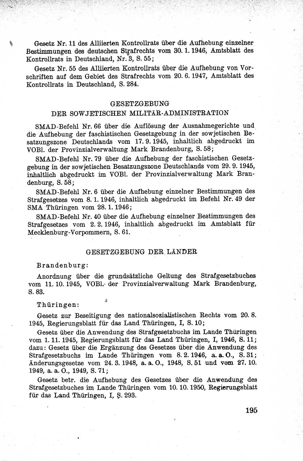 Lehrbuch des Strafrechts der Deutschen Demokratischen Republik (DDR), Allgemeiner Teil 1959, Seite 195 (Lb. Strafr. DDR AT 1959, S. 195)