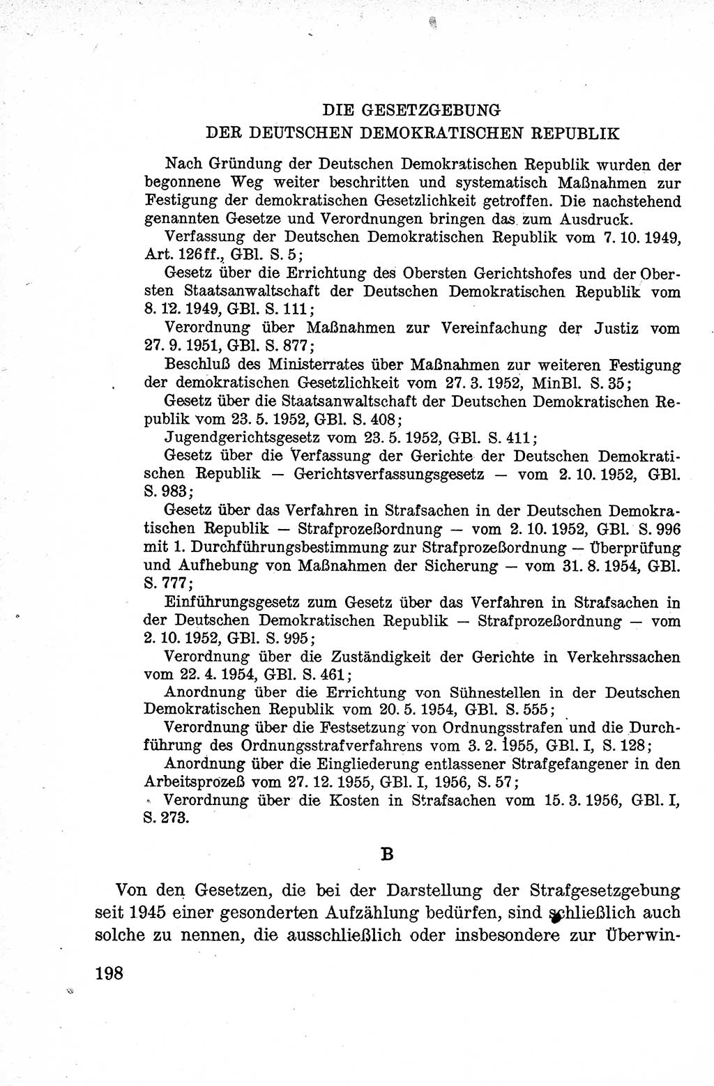 Lehrbuch des Strafrechts der Deutschen Demokratischen Republik (DDR), Allgemeiner Teil 1959, Seite 198 (Lb. Strafr. DDR AT 1959, S. 198)