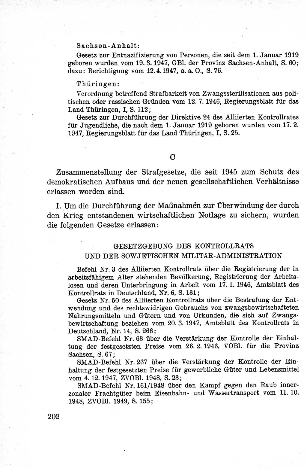 Lehrbuch des Strafrechts der Deutschen Demokratischen Republik (DDR), Allgemeiner Teil 1959, Seite 202 (Lb. Strafr. DDR AT 1959, S. 202)