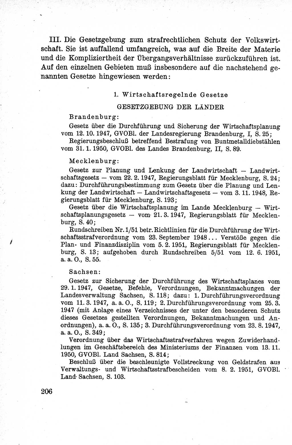 Lehrbuch des Strafrechts der Deutschen Demokratischen Republik (DDR), Allgemeiner Teil 1959, Seite 206 (Lb. Strafr. DDR AT 1959, S. 206)