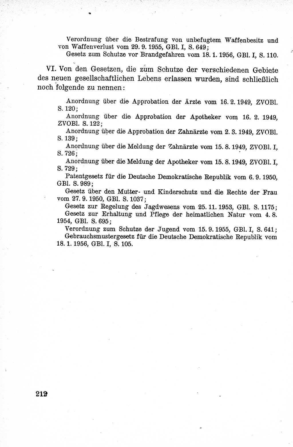 Lehrbuch des Strafrechts der Deutschen Demokratischen Republik (DDR), Allgemeiner Teil 1959, Seite 212 (Lb. Strafr. DDR AT 1959, S. 212)