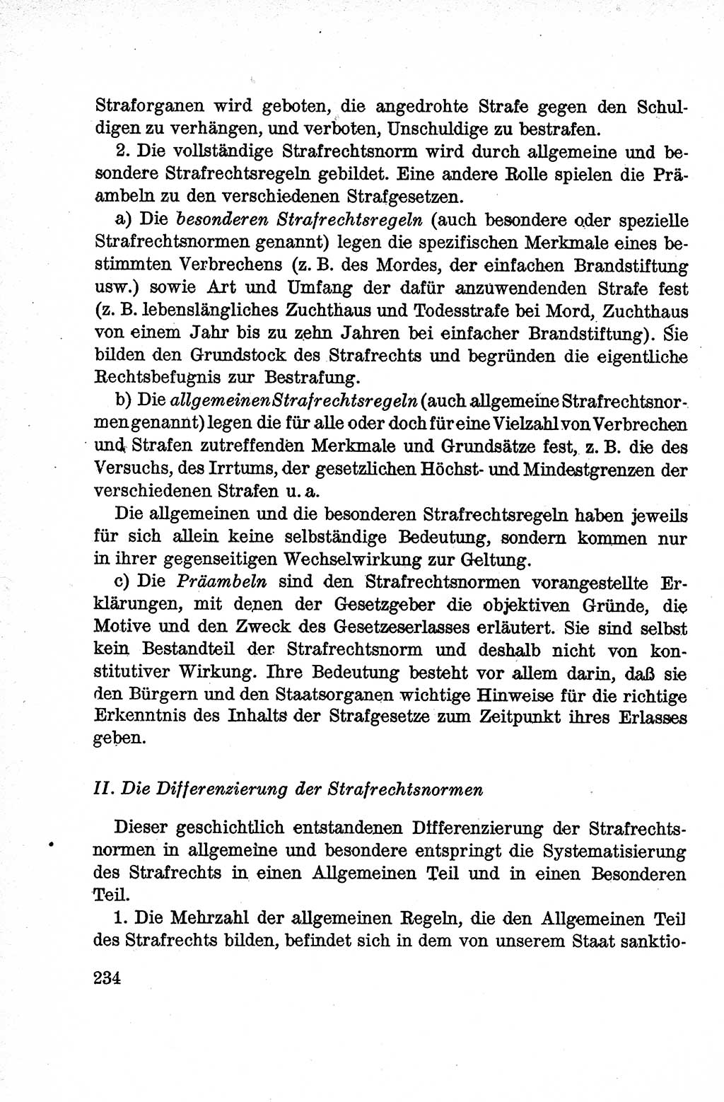 Lehrbuch des Strafrechts der Deutschen Demokratischen Republik (DDR), Allgemeiner Teil 1959, Seite 234 (Lb. Strafr. DDR AT 1959, S. 234)