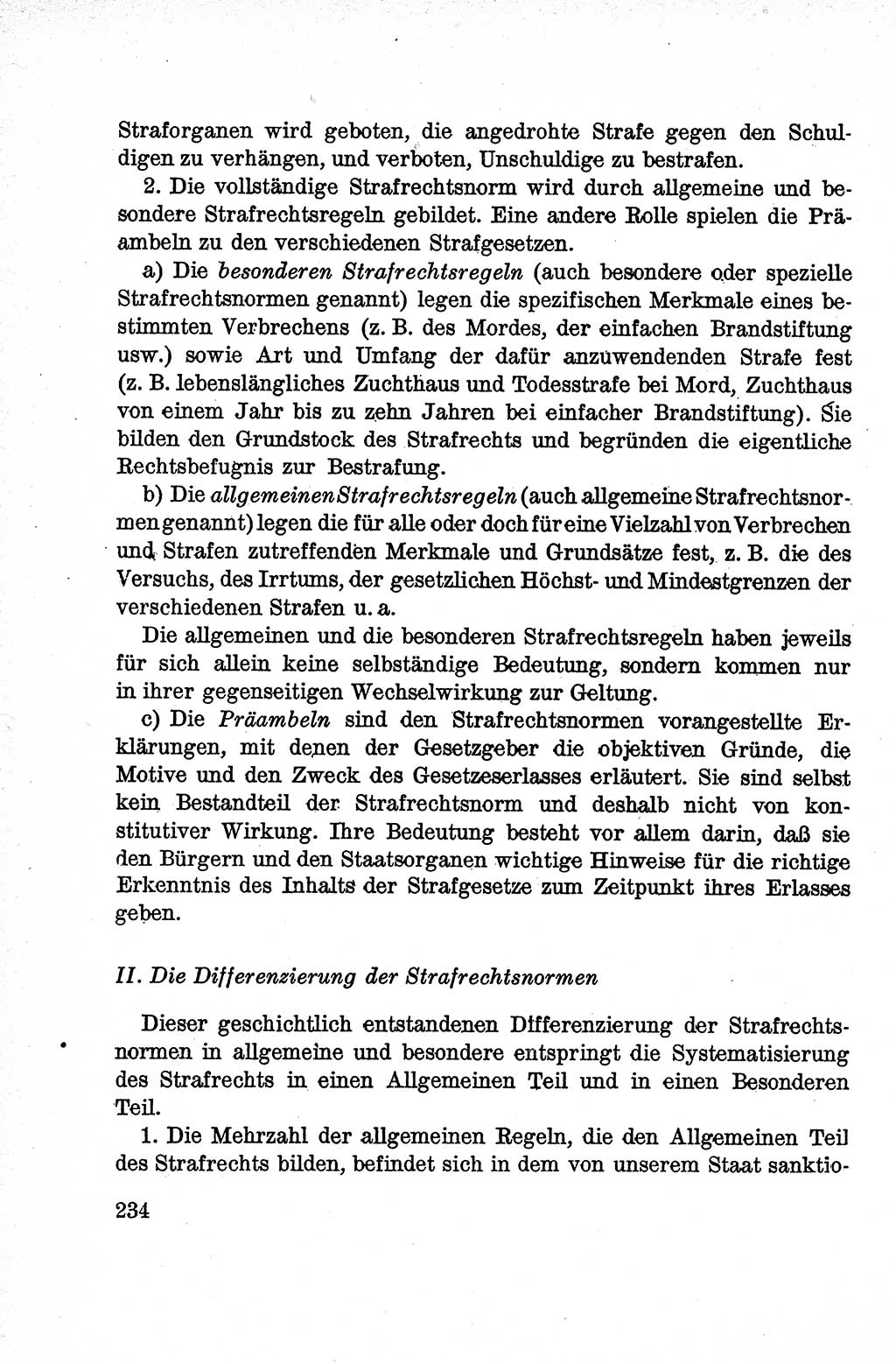 Lehrbuch des Strafrechts der Deutschen Demokratischen Republik (DDR), Allgemeiner Teil 1959, Seite 234 (Lb. Strafr. DDR AT 1959, S. 234)