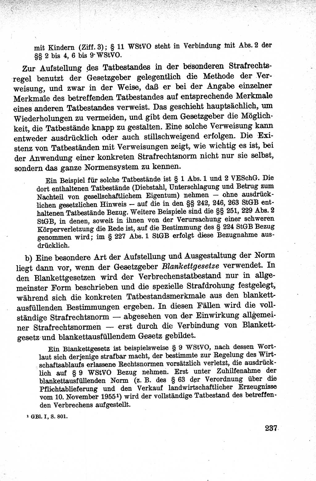 Lehrbuch des Strafrechts der Deutschen Demokratischen Republik (DDR), Allgemeiner Teil 1959, Seite 237 (Lb. Strafr. DDR AT 1959, S. 237)