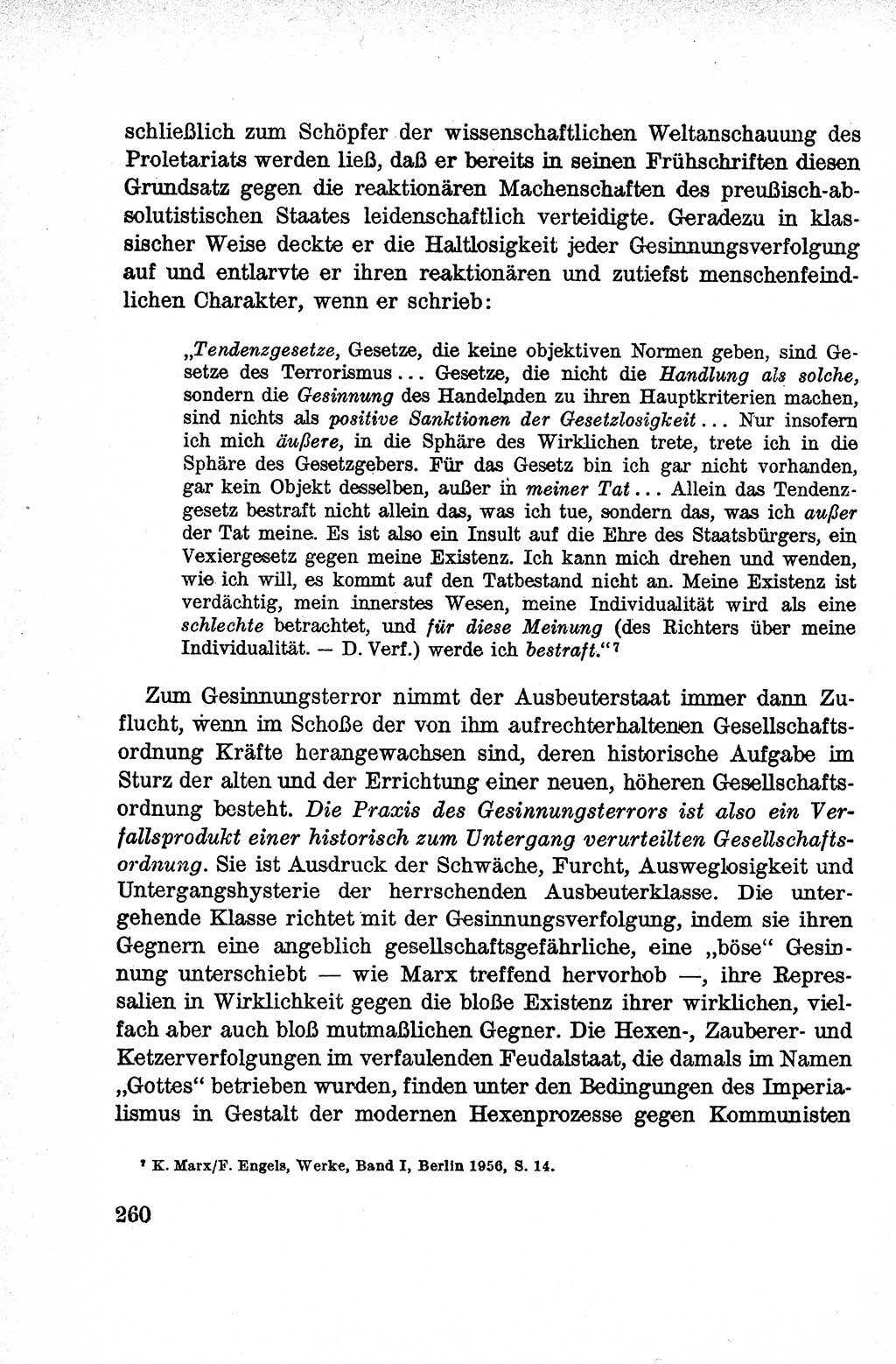 Lehrbuch des Strafrechts der Deutschen Demokratischen Republik (DDR), Allgemeiner Teil 1959, Seite 260 (Lb. Strafr. DDR AT 1959, S. 260)