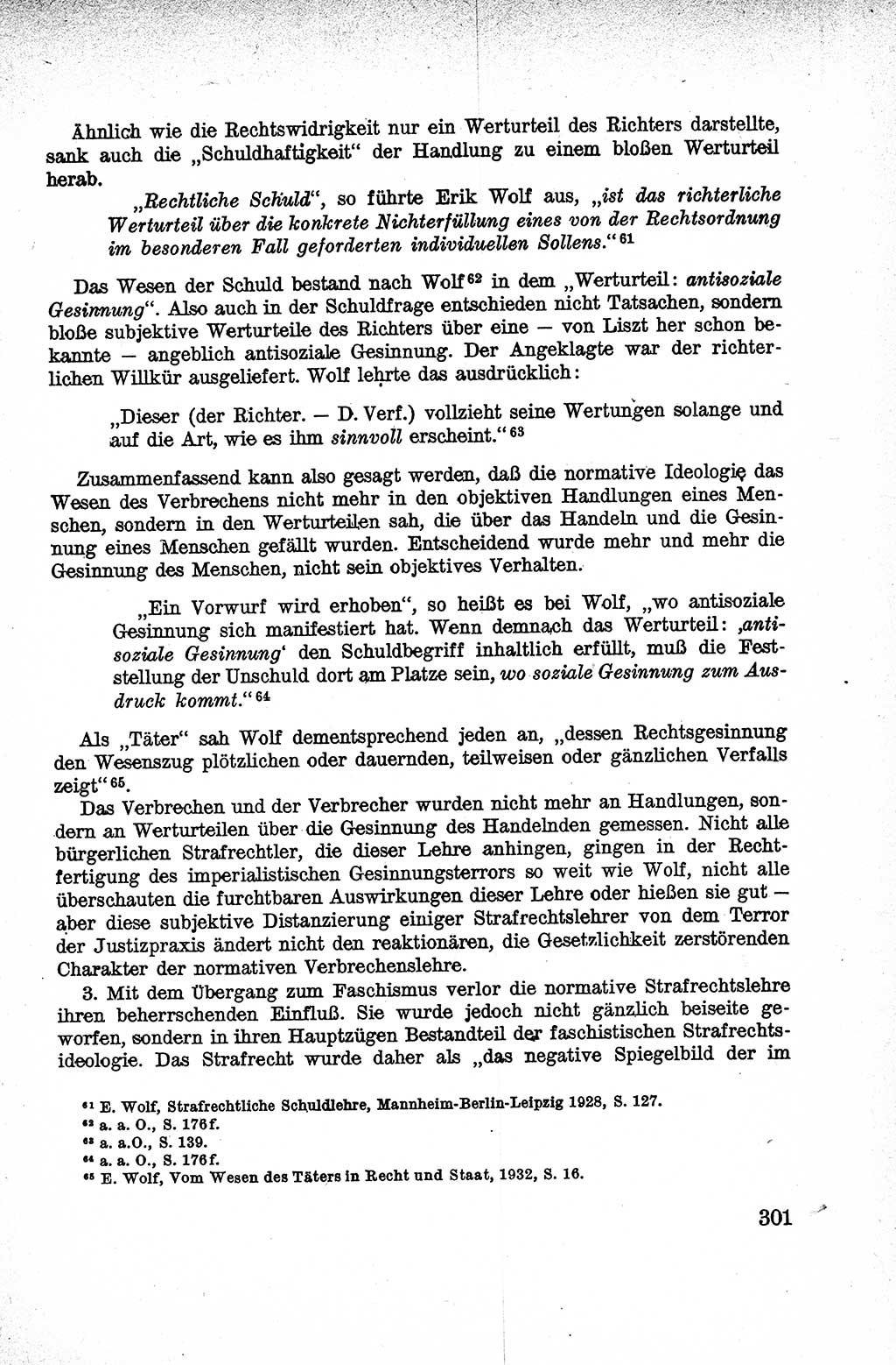 Lehrbuch des Strafrechts der Deutschen Demokratischen Republik (DDR), Allgemeiner Teil 1959, Seite 301 (Lb. Strafr. DDR AT 1959, S. 301)