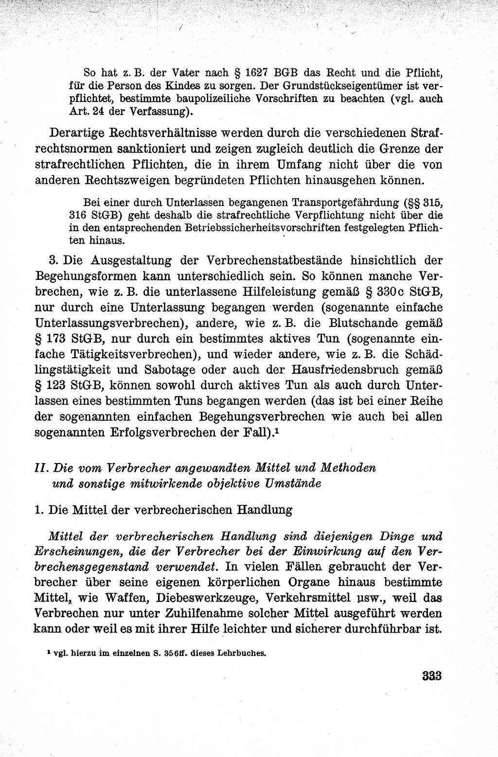 Lehrbuch des Strafrechts der Deutschen Demokratischen Republik (DDR), Allgemeiner Teil 1959, Seite 333 (Lb. Strafr. DDR AT 1959, S. 333)