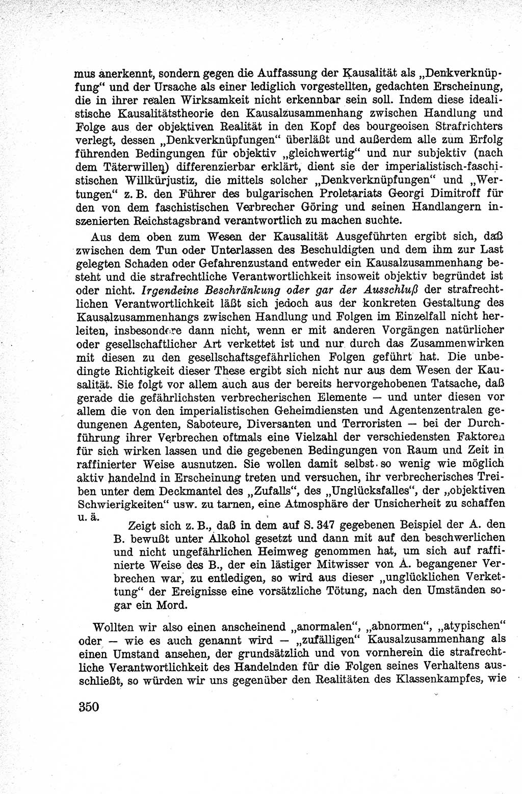 Lehrbuch des Strafrechts der Deutschen Demokratischen Republik (DDR), Allgemeiner Teil 1959, Seite 350 (Lb. Strafr. DDR AT 1959, S. 350)