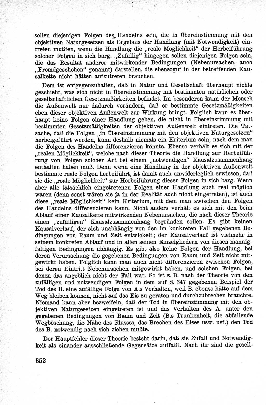 Lehrbuch des Strafrechts der Deutschen Demokratischen Republik (DDR), Allgemeiner Teil 1959, Seite 352 (Lb. Strafr. DDR AT 1959, S. 352)