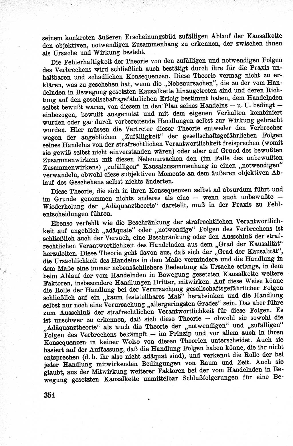Lehrbuch des Strafrechts der Deutschen Demokratischen Republik (DDR), Allgemeiner Teil 1959, Seite 354 (Lb. Strafr. DDR AT 1959, S. 354)