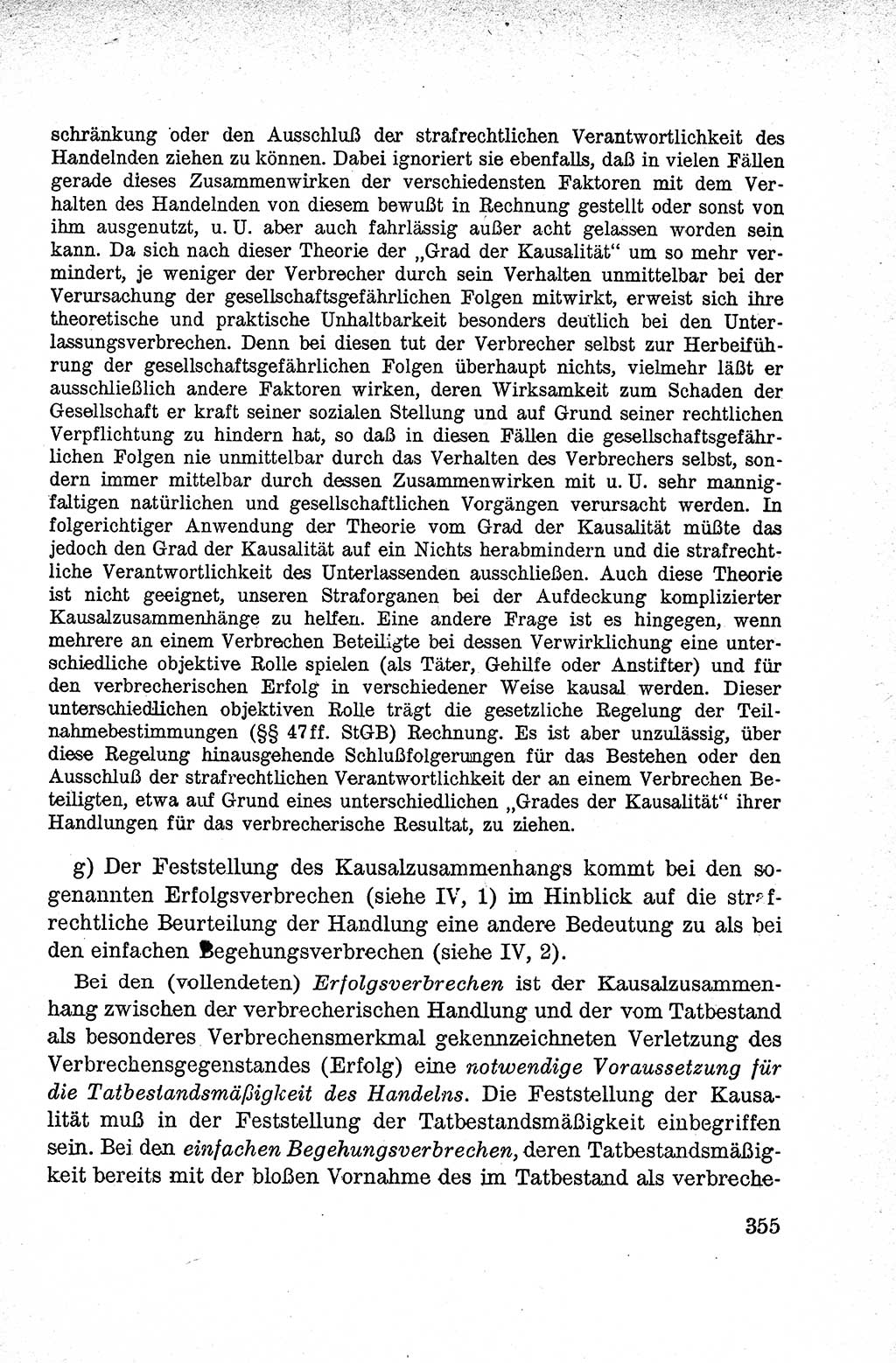 Lehrbuch des Strafrechts der Deutschen Demokratischen Republik (DDR), Allgemeiner Teil 1959, Seite 355 (Lb. Strafr. DDR AT 1959, S. 355)