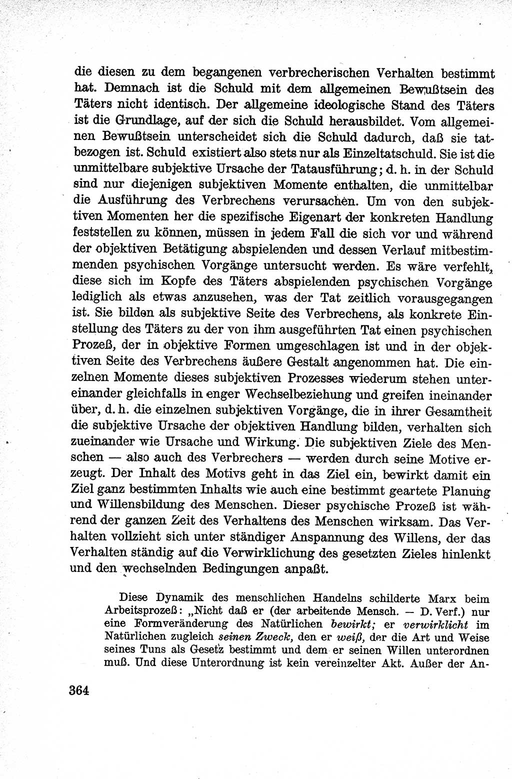 Lehrbuch des Strafrechts der Deutschen Demokratischen Republik (DDR), Allgemeiner Teil 1959, Seite 364 (Lb. Strafr. DDR AT 1959, S. 364)