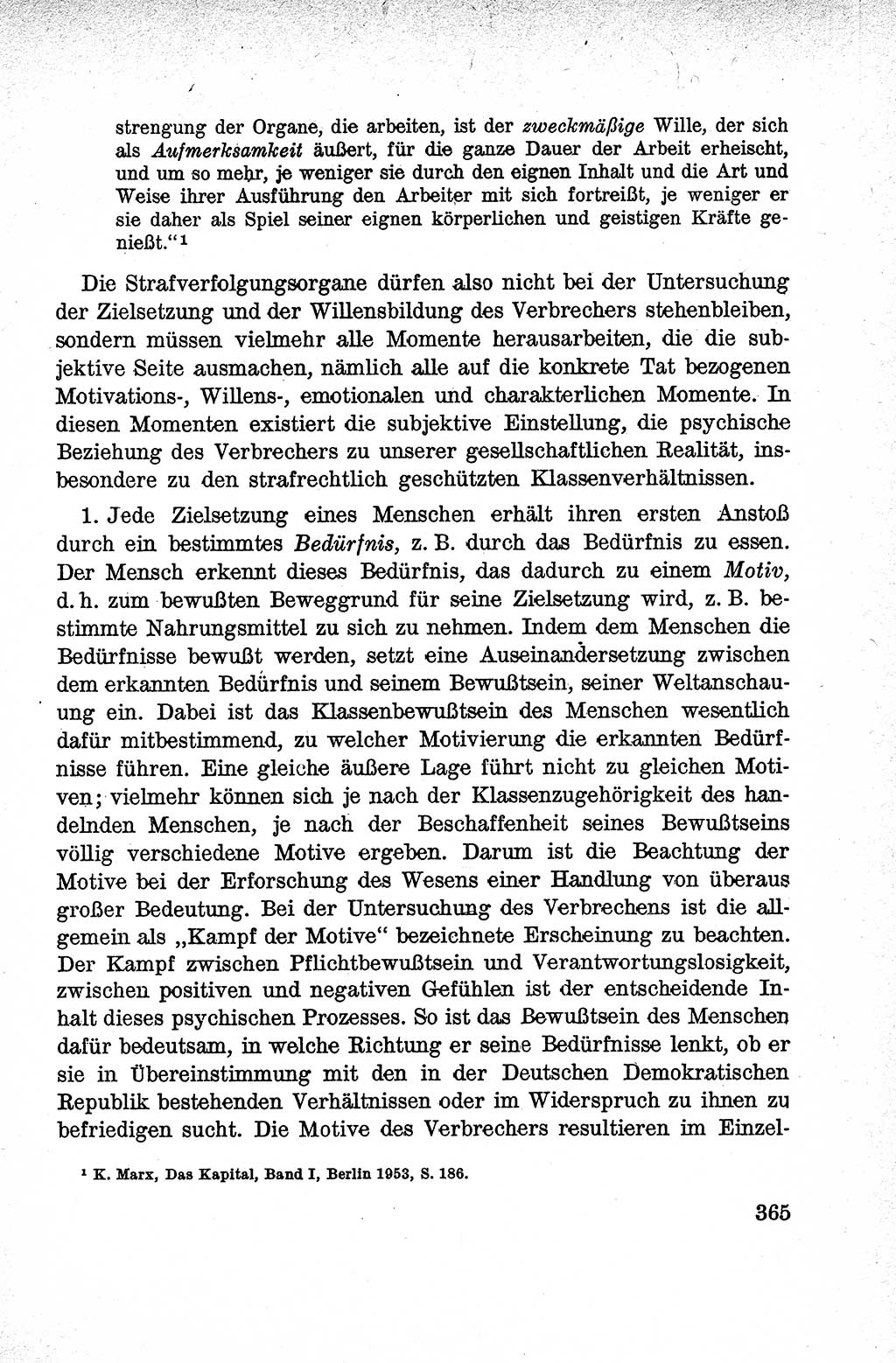 Lehrbuch des Strafrechts der Deutschen Demokratischen Republik (DDR), Allgemeiner Teil 1959, Seite 365 (Lb. Strafr. DDR AT 1959, S. 365)