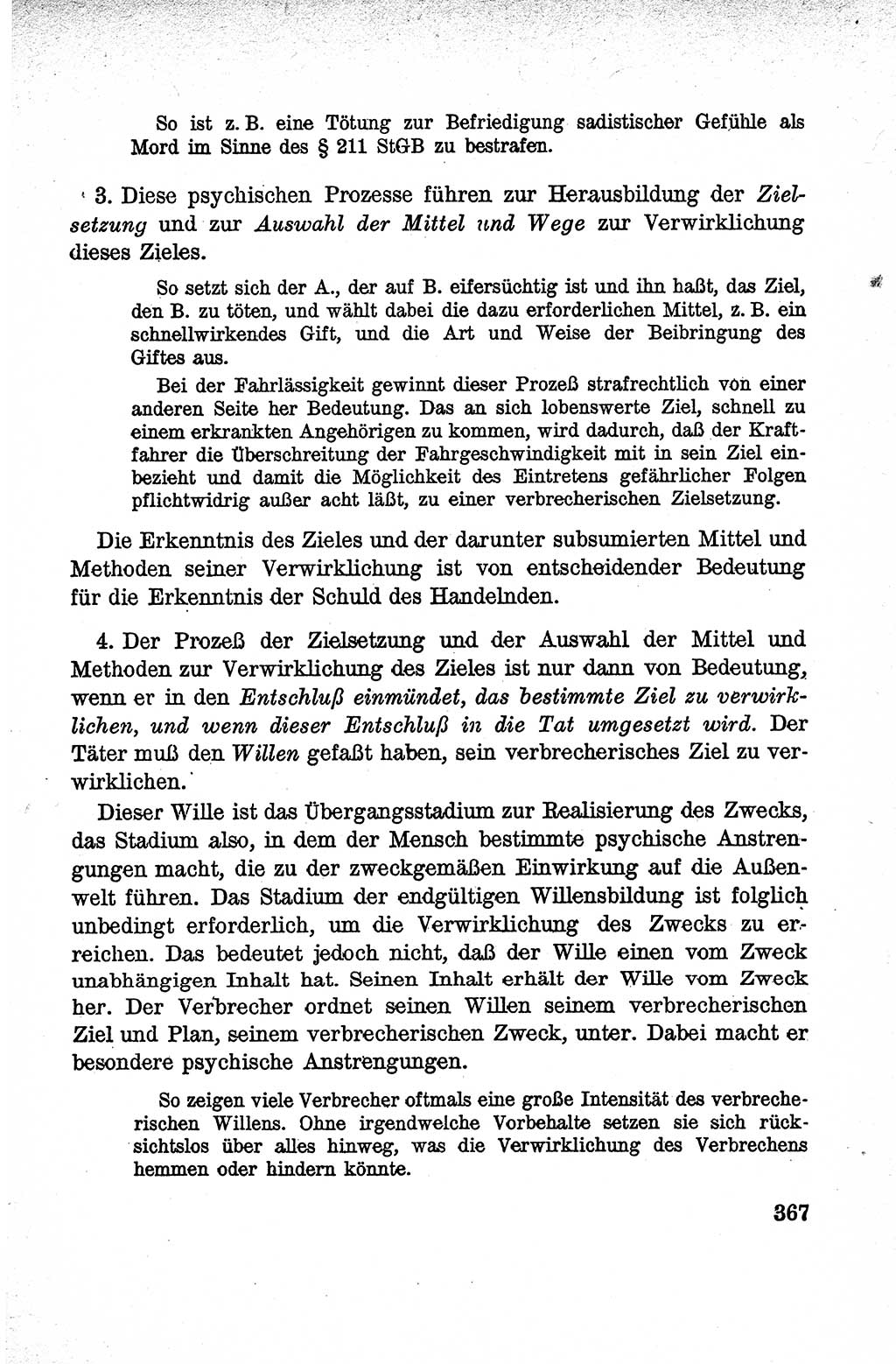 Lehrbuch des Strafrechts der Deutschen Demokratischen Republik (DDR), Allgemeiner Teil 1959, Seite 367 (Lb. Strafr. DDR AT 1959, S. 367)